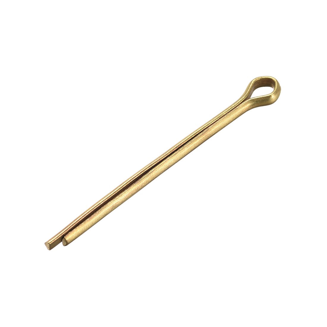 Split Cotter Pin - 3mm x 50mm Solid Brass 2-Prongs Gold Tone 5 Pcs