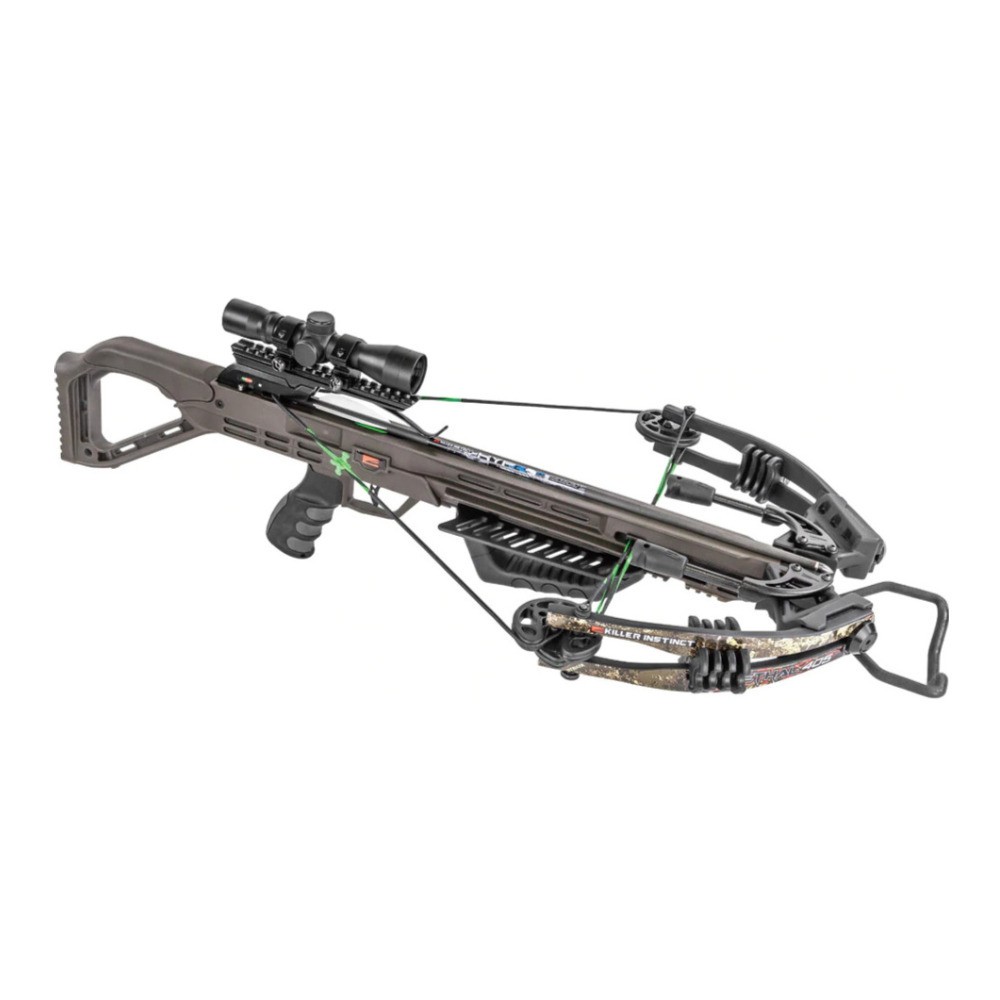 Killer Instinct Lethal 405 FPS Crossbow with Lighted Crossbow and Broadheads