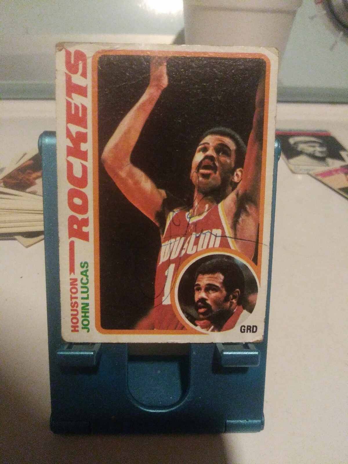 1978/79 Topps #106 John Lucas Houston Rockets Signed Auto