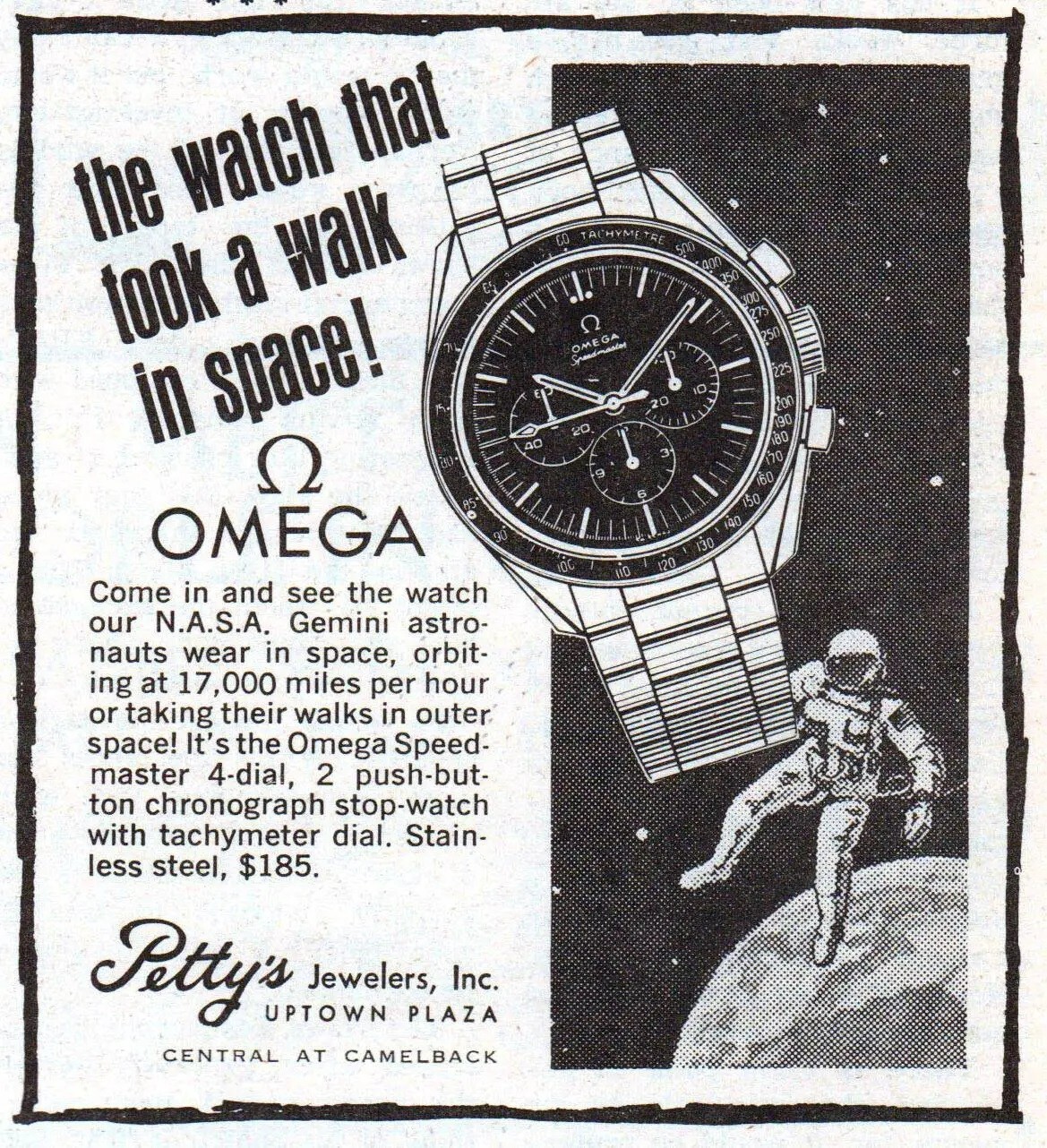 Omega Watch REPRINT vintage classic 11x12 Poster Luxury watch wall art