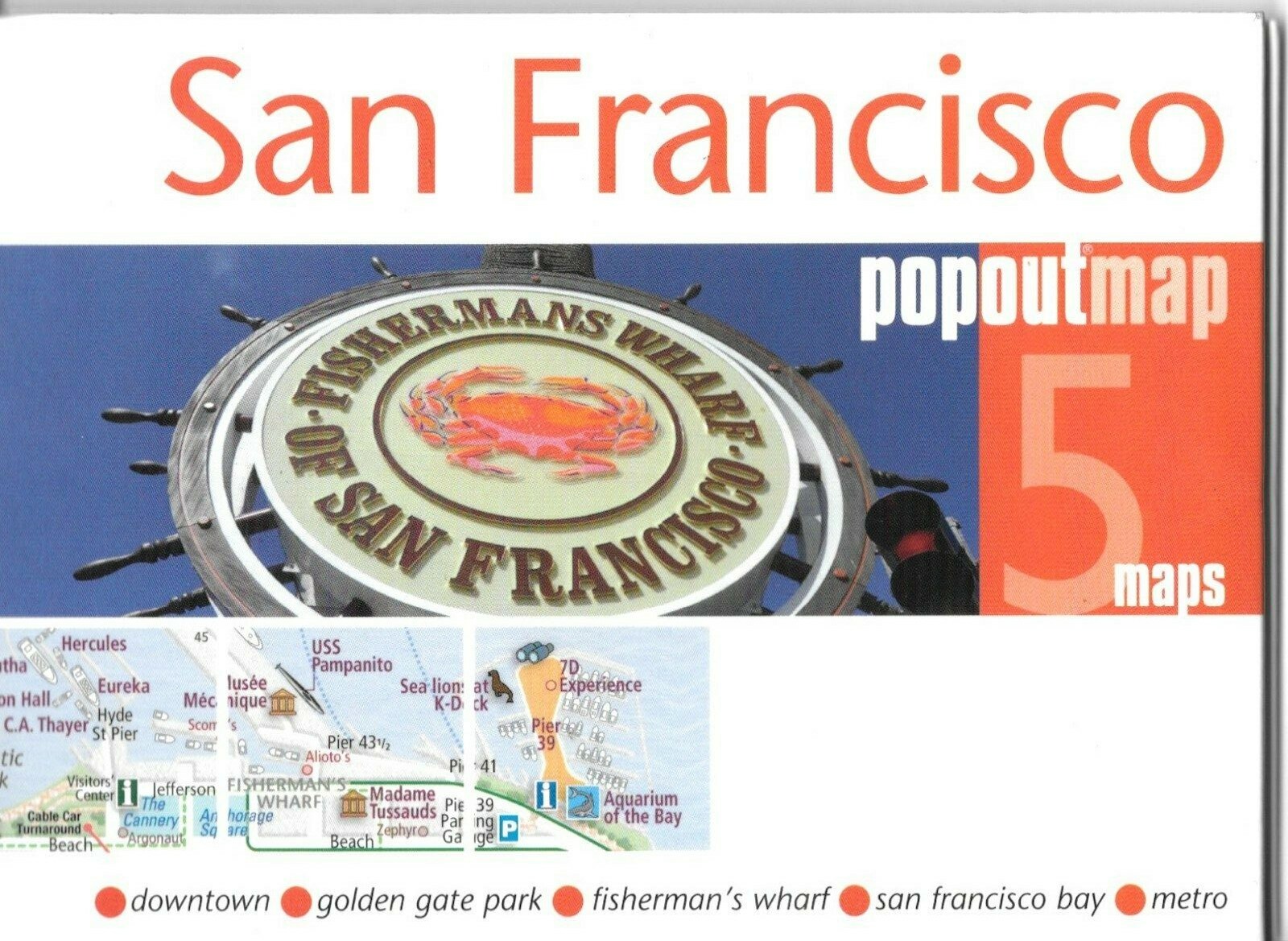 PopOut Map of San Francisco, California, by PopOut Maps