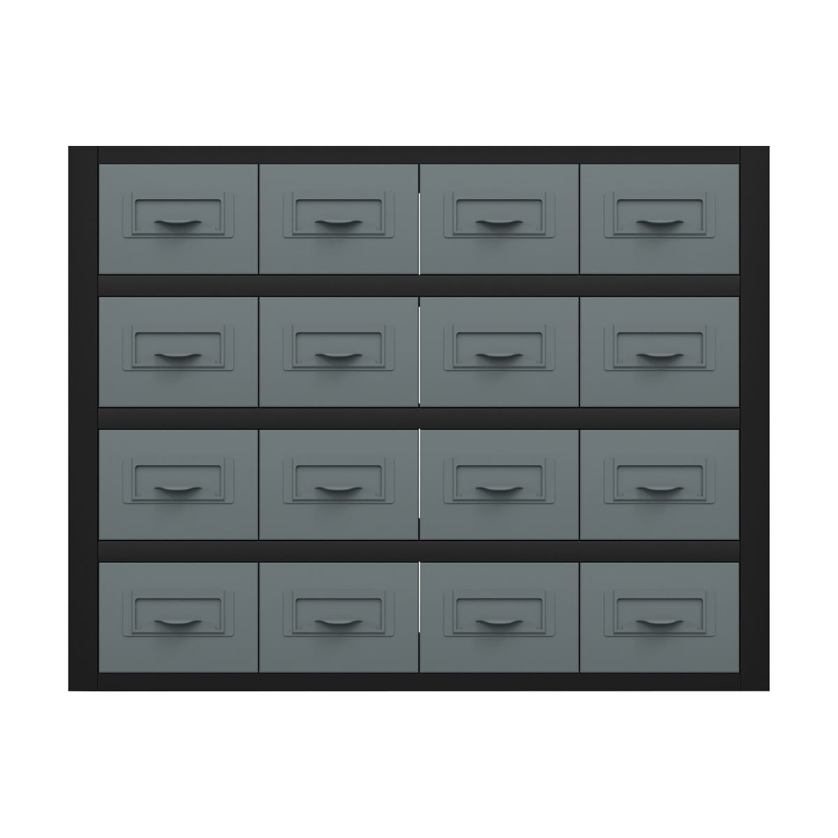 Sealey Modular Racking Mid Unit 16 Small Drawers Tool Storage 580mm