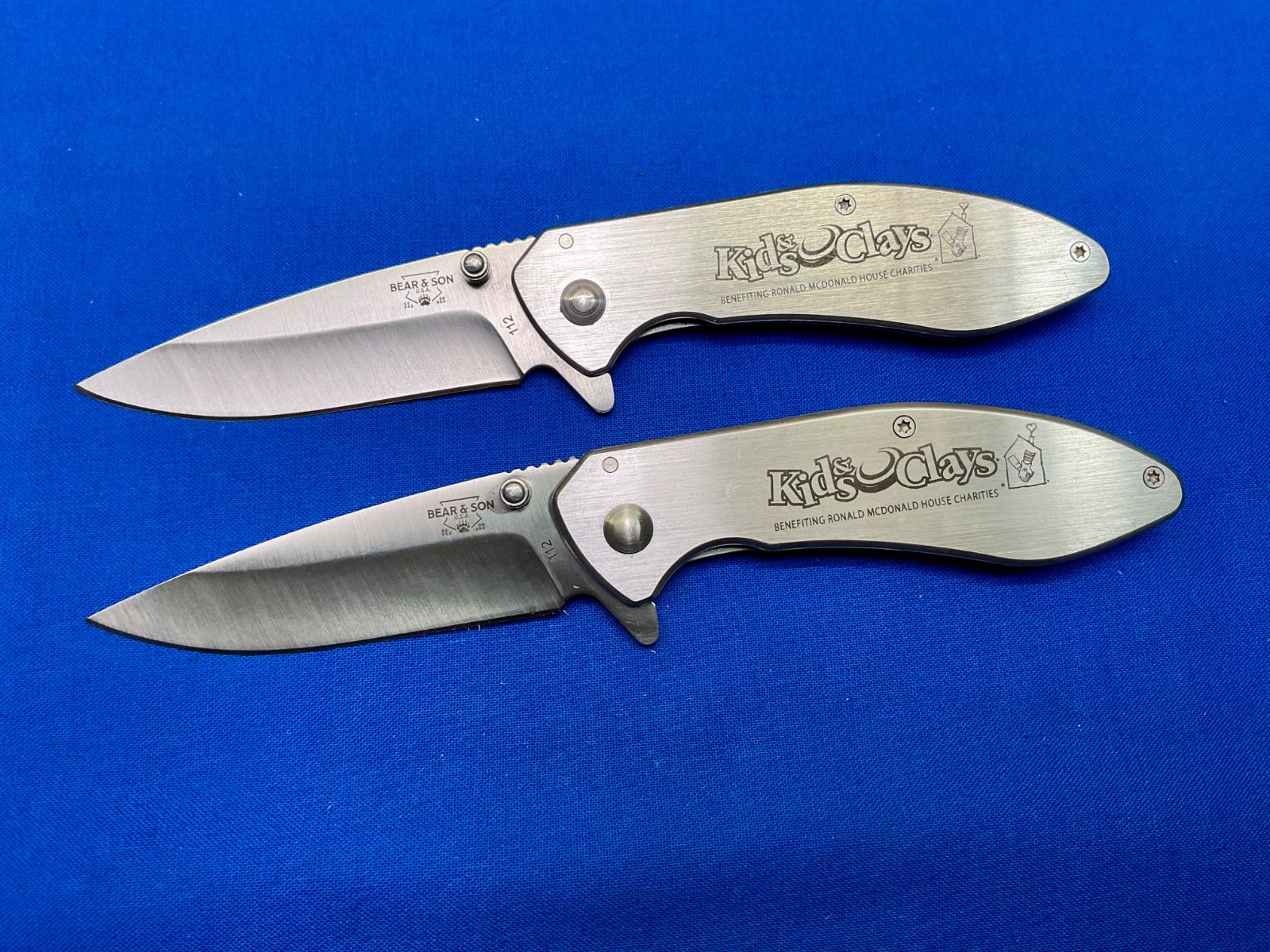 Bear and Son 112 Kids & Clays Pocket Knife Lot of 2 Knives