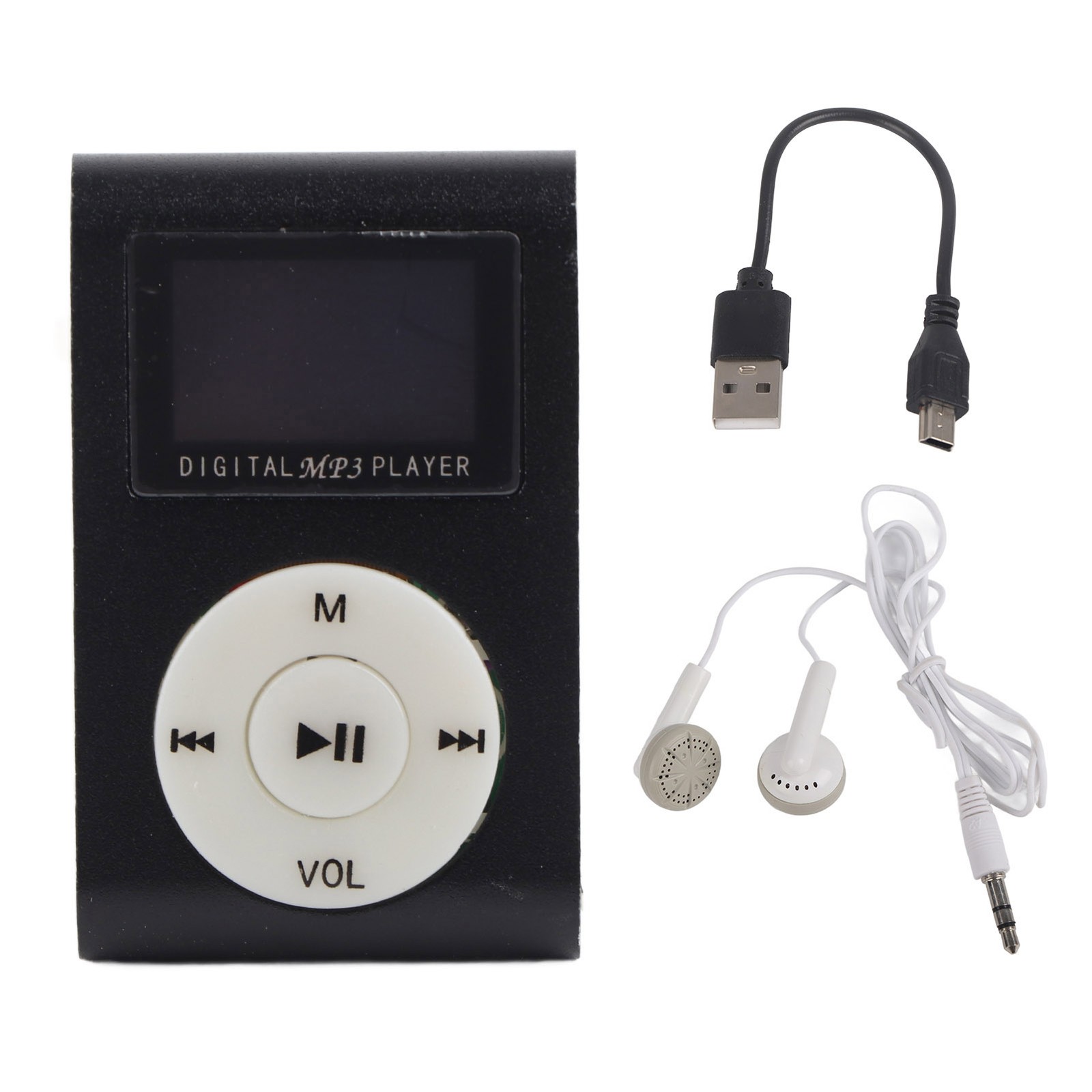Portable Mini MP3 Music Playerorts BackClip LCD Screen MP3 Support Memory BEA