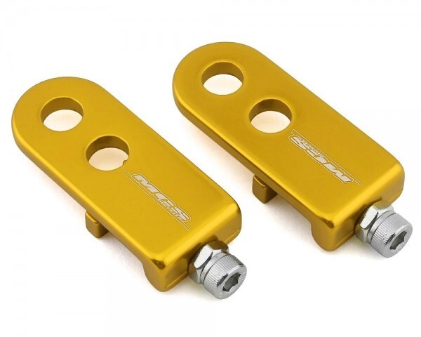 MCS GOLD CHAIN TENSIONERS FIT BMX BIKE 3/8" ALLOY S&M GT SE DK HUTCH RACEINC NEW
