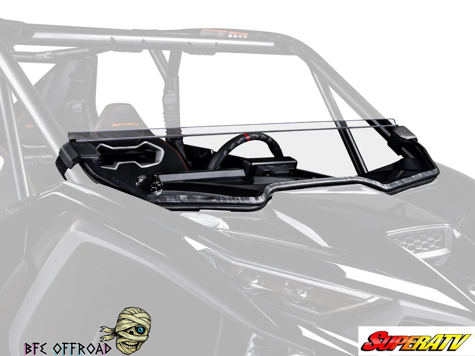 SuperATV Heavy Duty CFMOTO ZForce Z10 Half Windshield