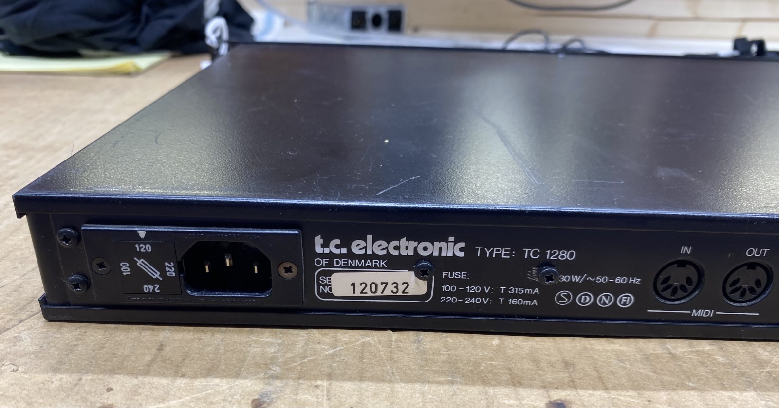 TC Electronic 1280 Stereo Digital Audio Delay Vintage Rare Rack Effect