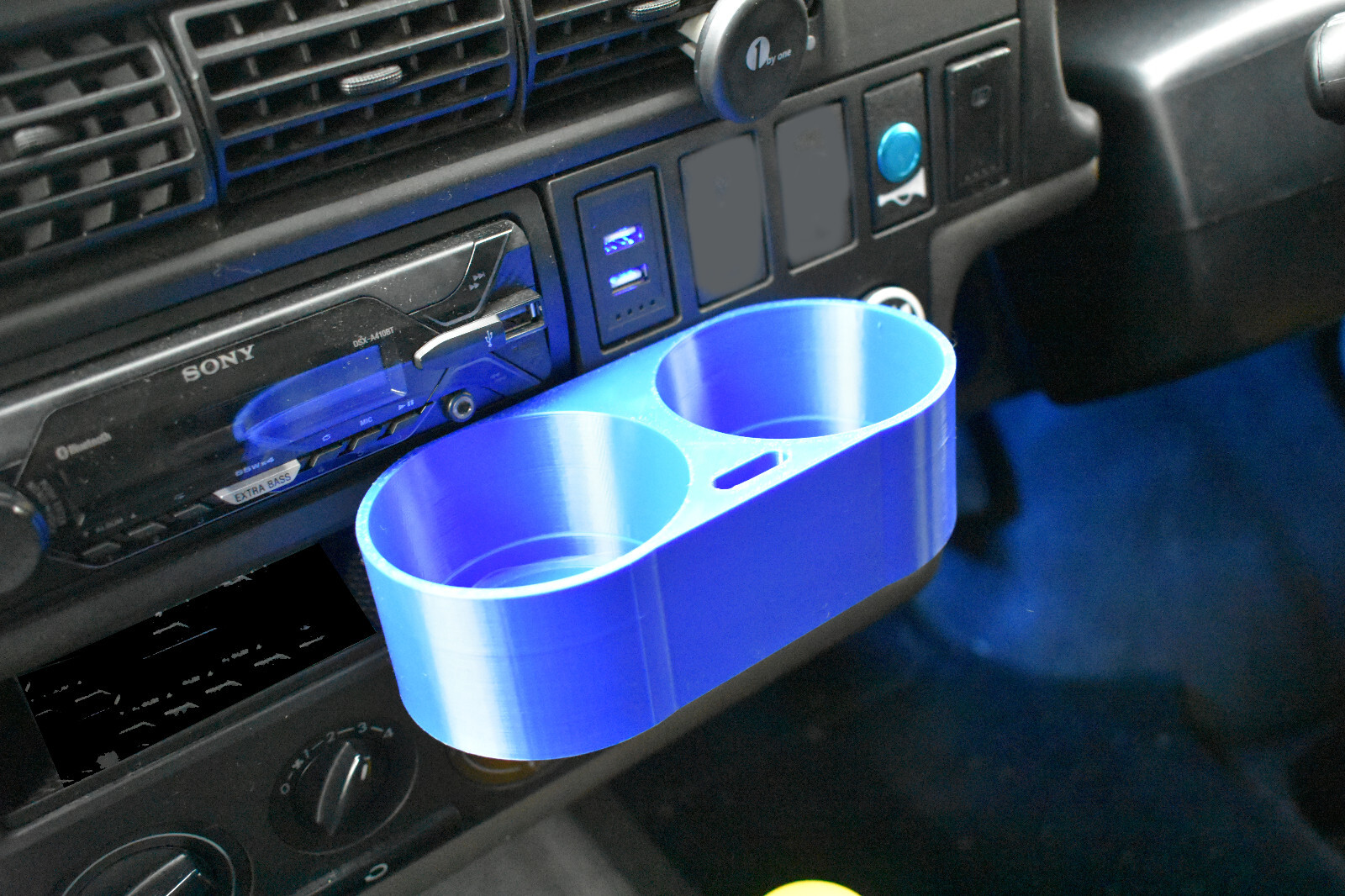 For VW Transporter T4 Double Dash Mounted Cupholder Insert Drinks Holder Custom