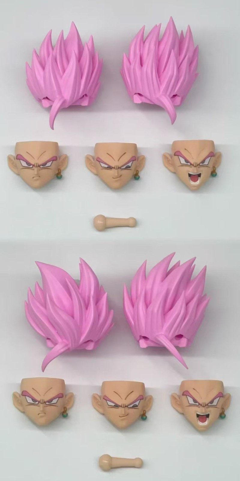custom 1/12 SHF Mystic Gohan Ultimate Gohan Pink Head Sculpture Kit (NO Figure)
