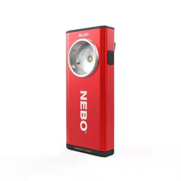 NEBO Slim 500 Lumens RC Battery LED Light Magnetic base pocket clip hanging hook
