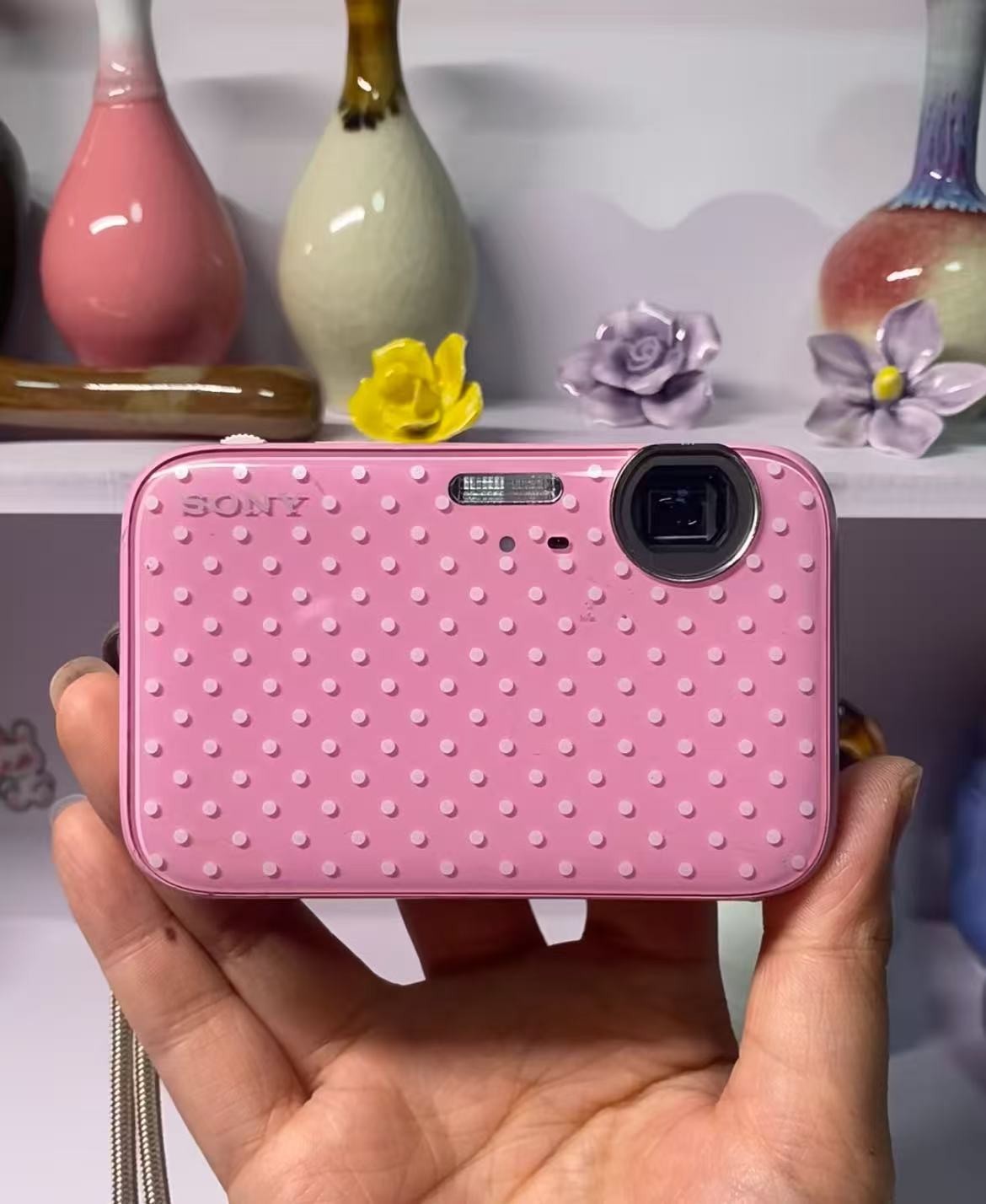 Sony Cyber-shot DSC-J20 16.1MP 4x Zoom Digital Camera English Pink W/Charger