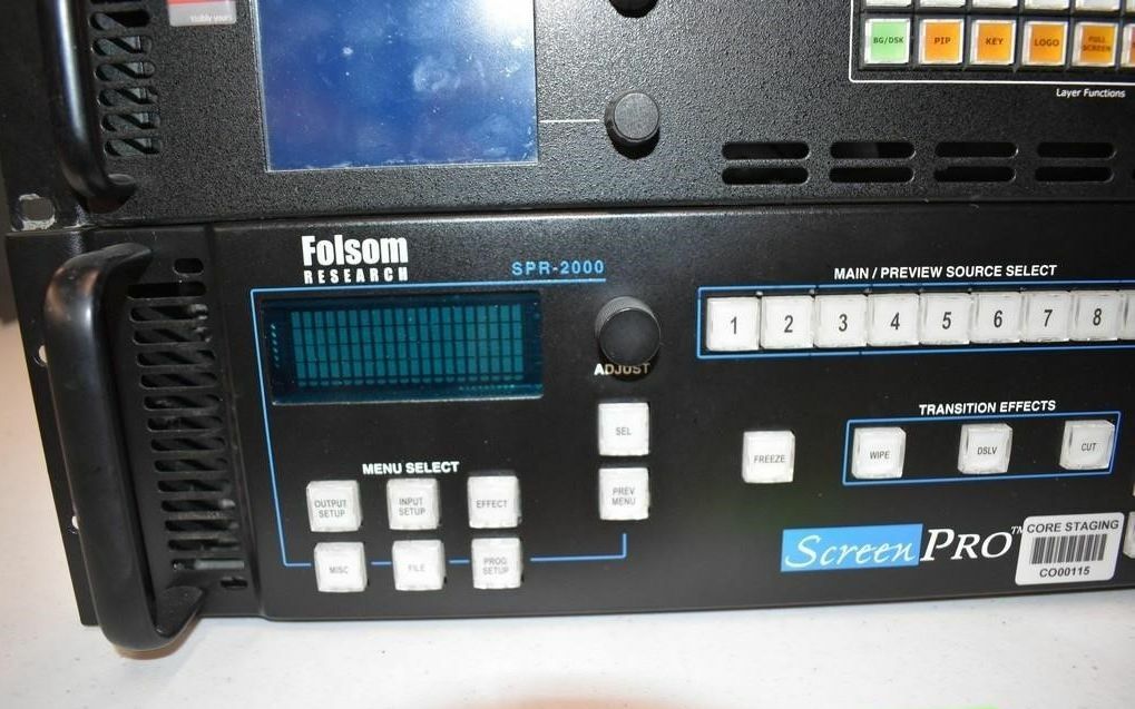 EUC Barco/Folsom Presentation Pro II SDI + SPR 2000 Screen Pro High Res Switcher