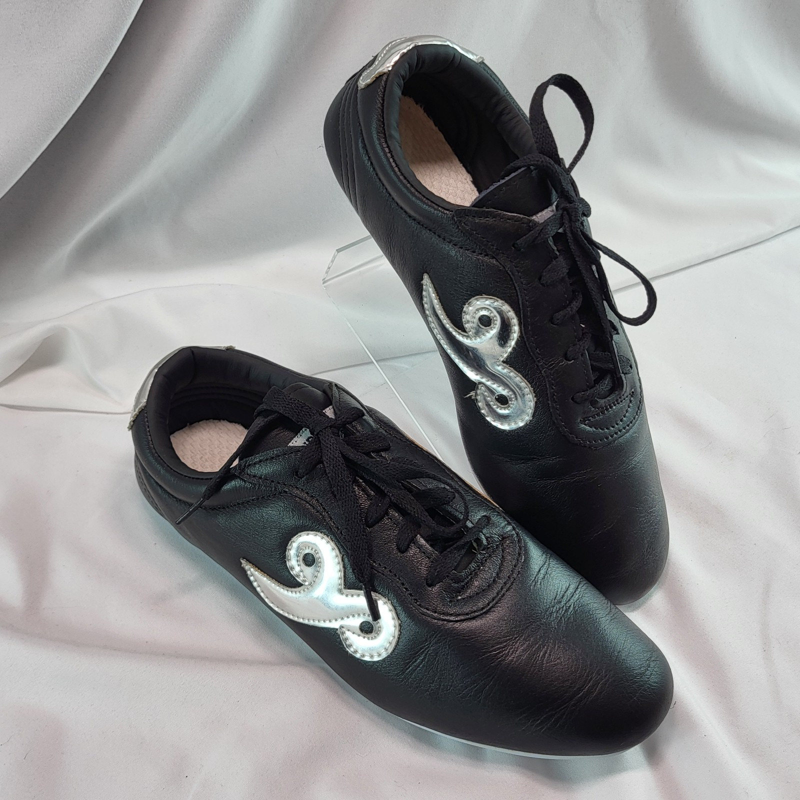 Budo Saga Black w Silver Kung Fu Lightweight Sneakers Shoes US Size 9 EU Size 40