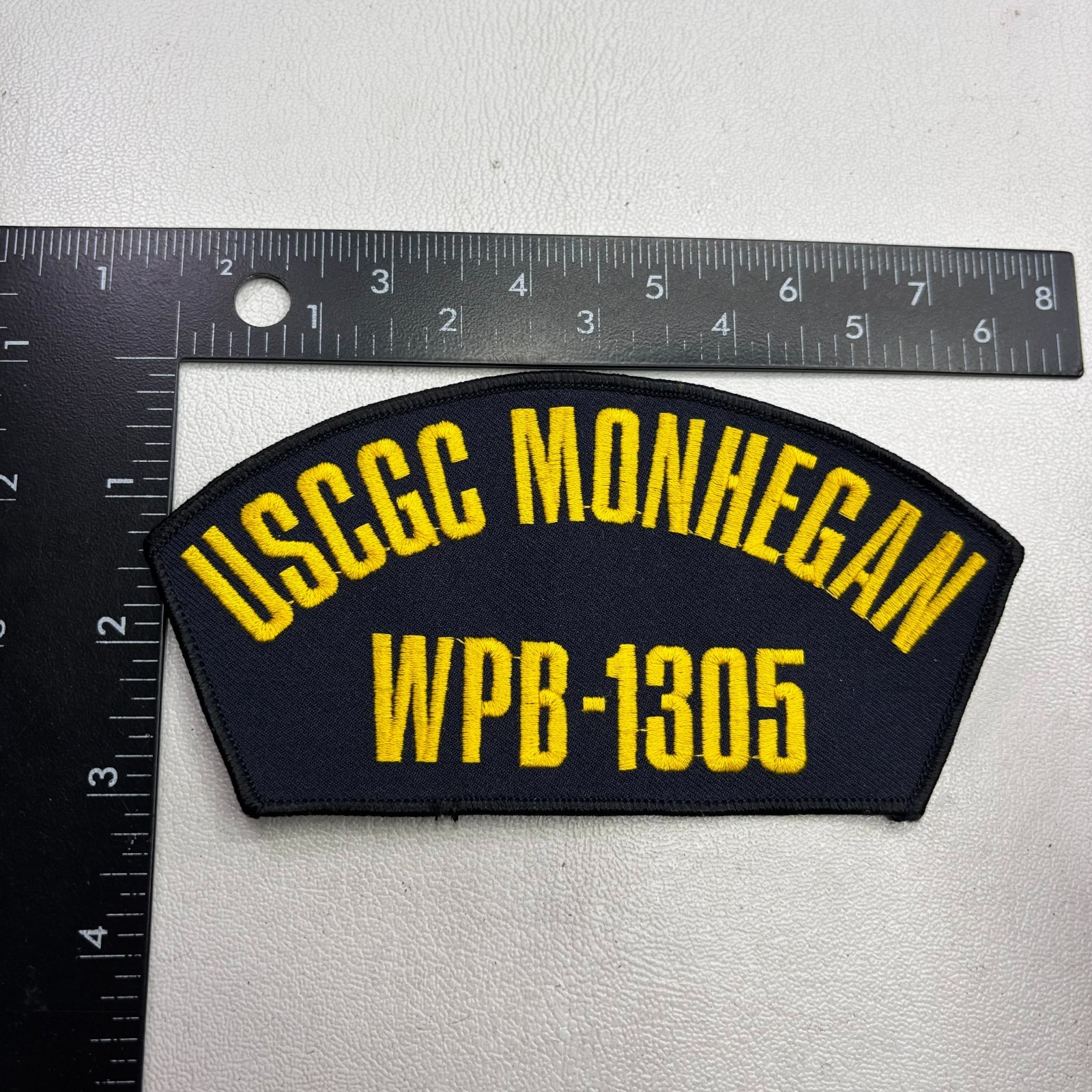 USCGC MONHEGAN WPB-1305 US COAST GUARD PATROL BOAT Hat Cap Patch 50Z0