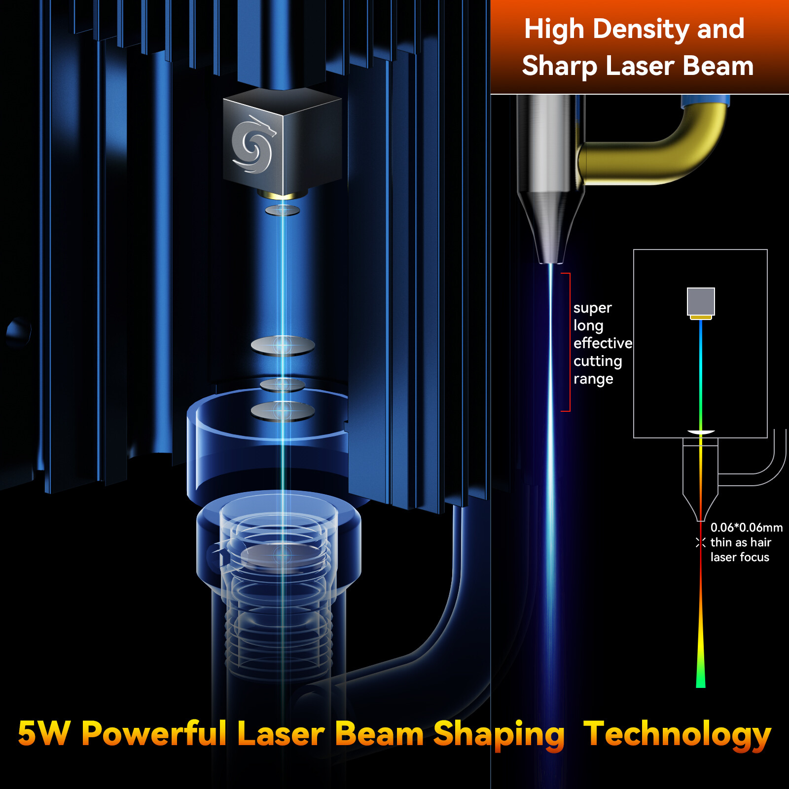 SCULPFUN S30 60W Effect Laser Engraving Machine w/ Automatic Air-assist Kit R2C3
