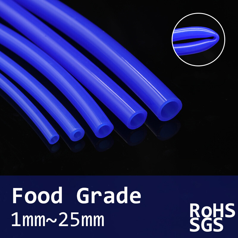 Food Grade Silicone Tube High Temp Tubing Flexible Blue Hose All Sizes 1 Meter
