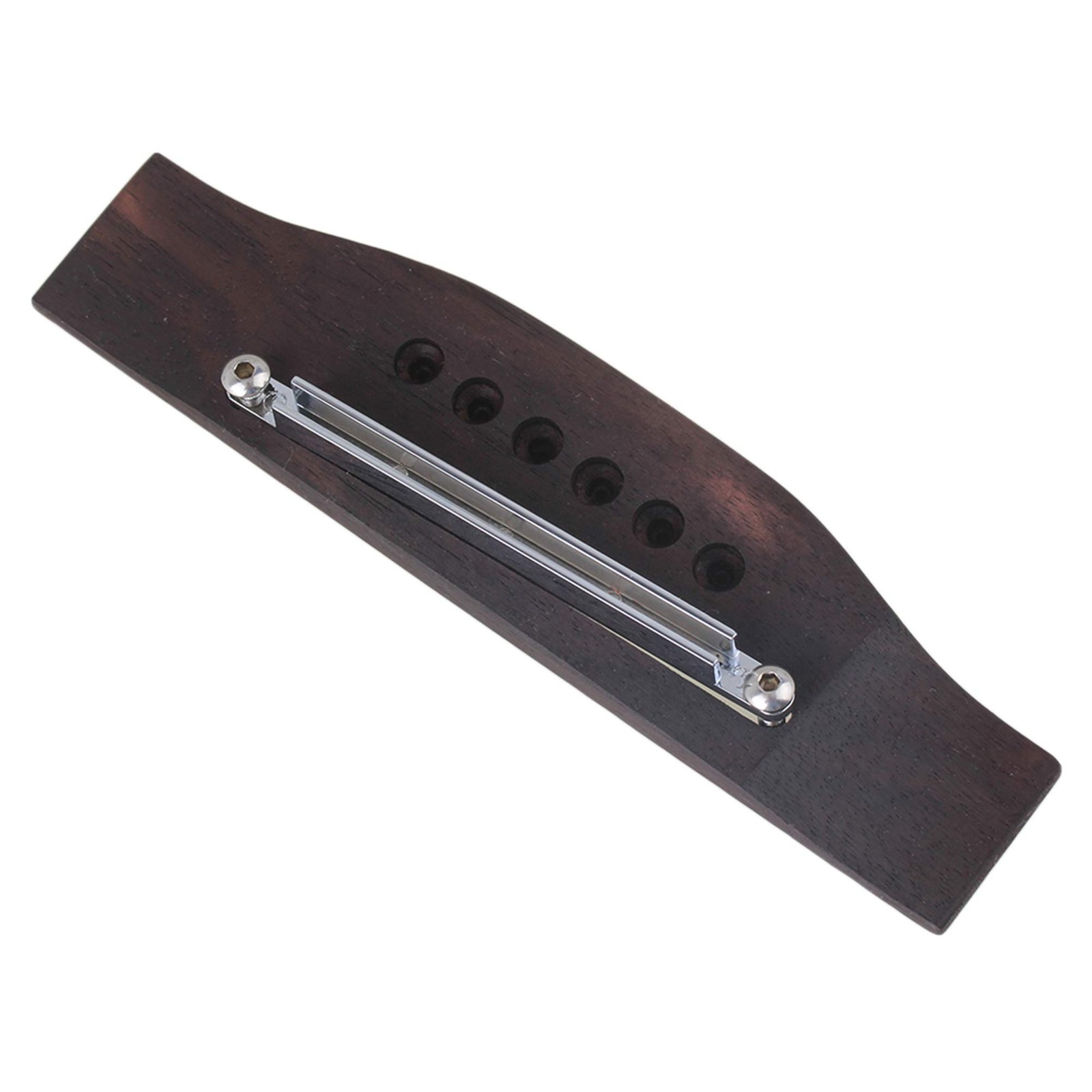 Acoustic Guitar Bridge Saddle Nut Set Rosewood 6 String Folk Replacement