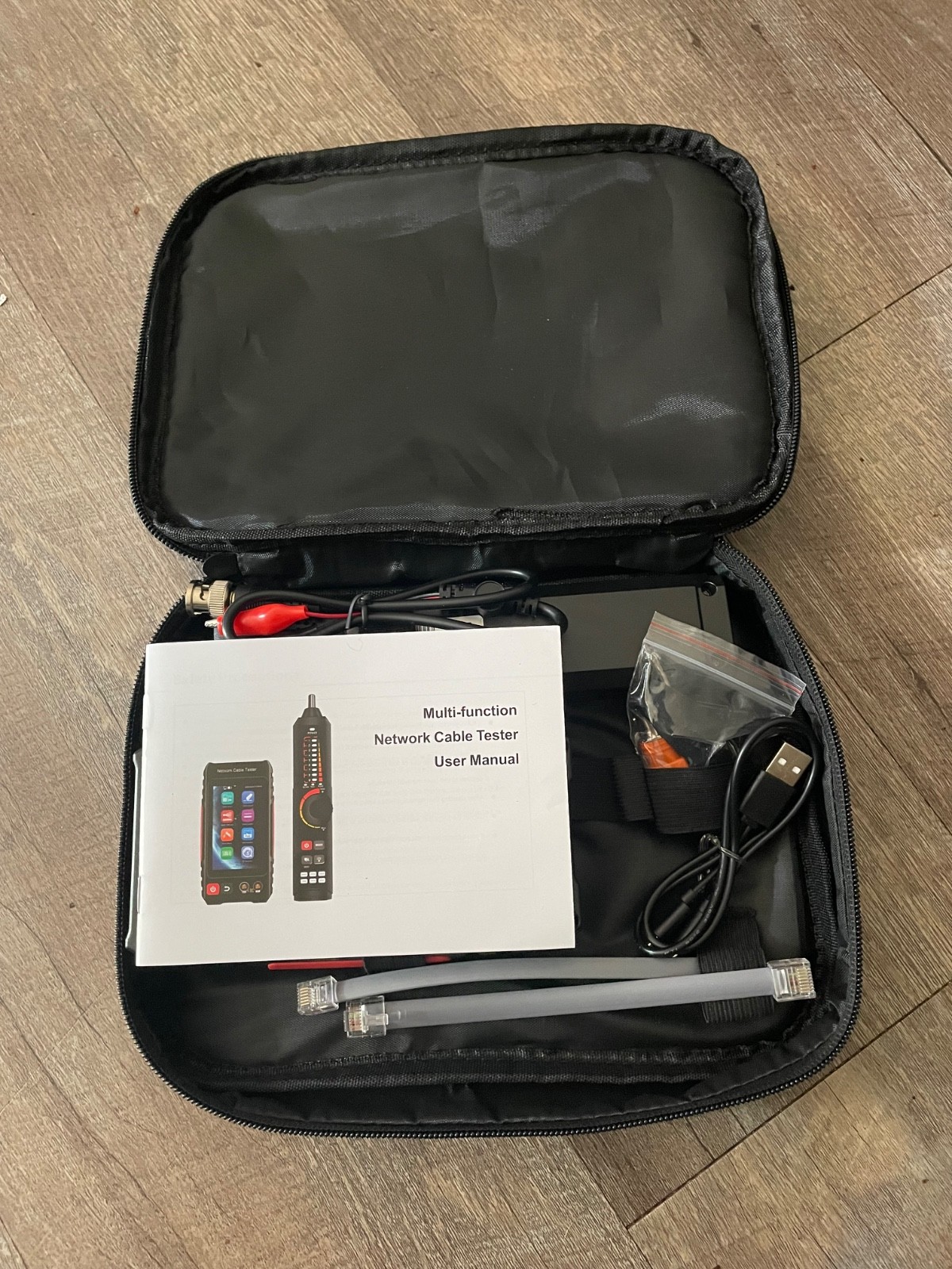 Network Cable Tester LCD Digital Network Cable Tester with Multimeter Tool Kit