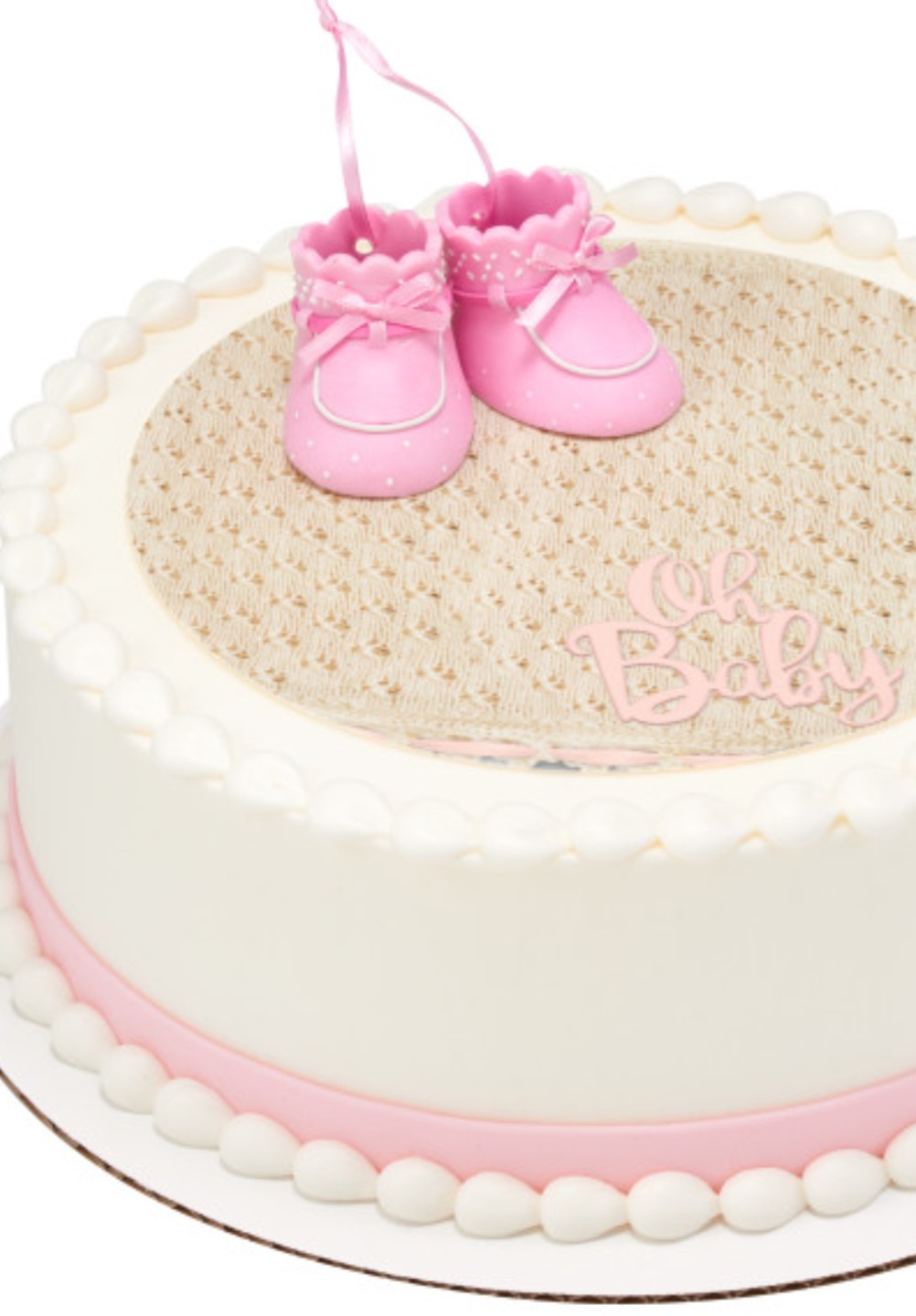 DecoPac Pink Baby Booties Baker Cake or Cupcake Toppers #13405