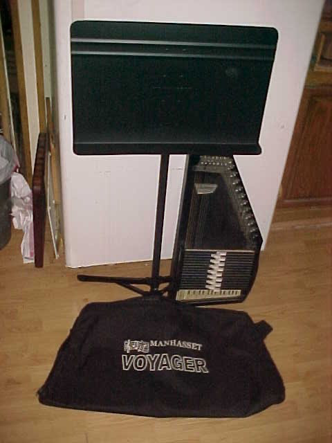 Vintage OSCAR SCHMIDT AUTOHARP - VOYAGER BAG with MUSIC STAND - Estate Find