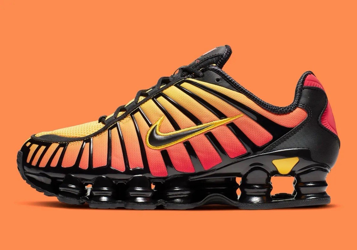 Nike Shox TL Sunrise Orange Yellow Gradient Shoes AV3595-004 Men’s Sizes