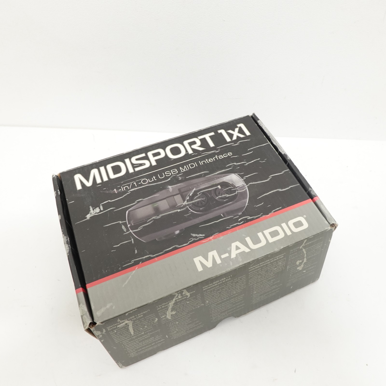 M-Audio Midisport 1x1 USB MIDI Interface 1-In/1-Out Professional Adapter Box