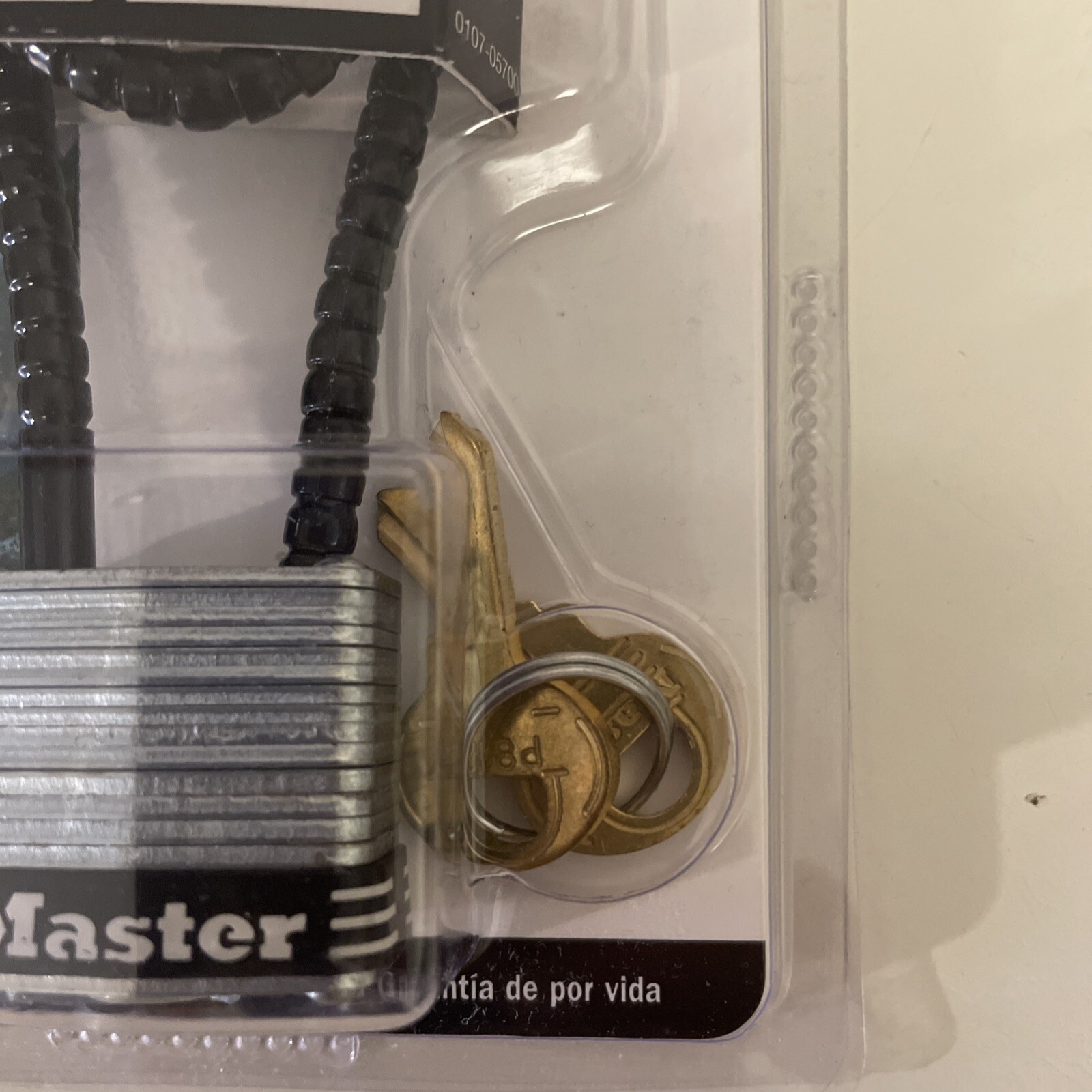 Master Lock Braided Stainless Steel Cable Gun Lock Scratch Resistant 2 Keys Also