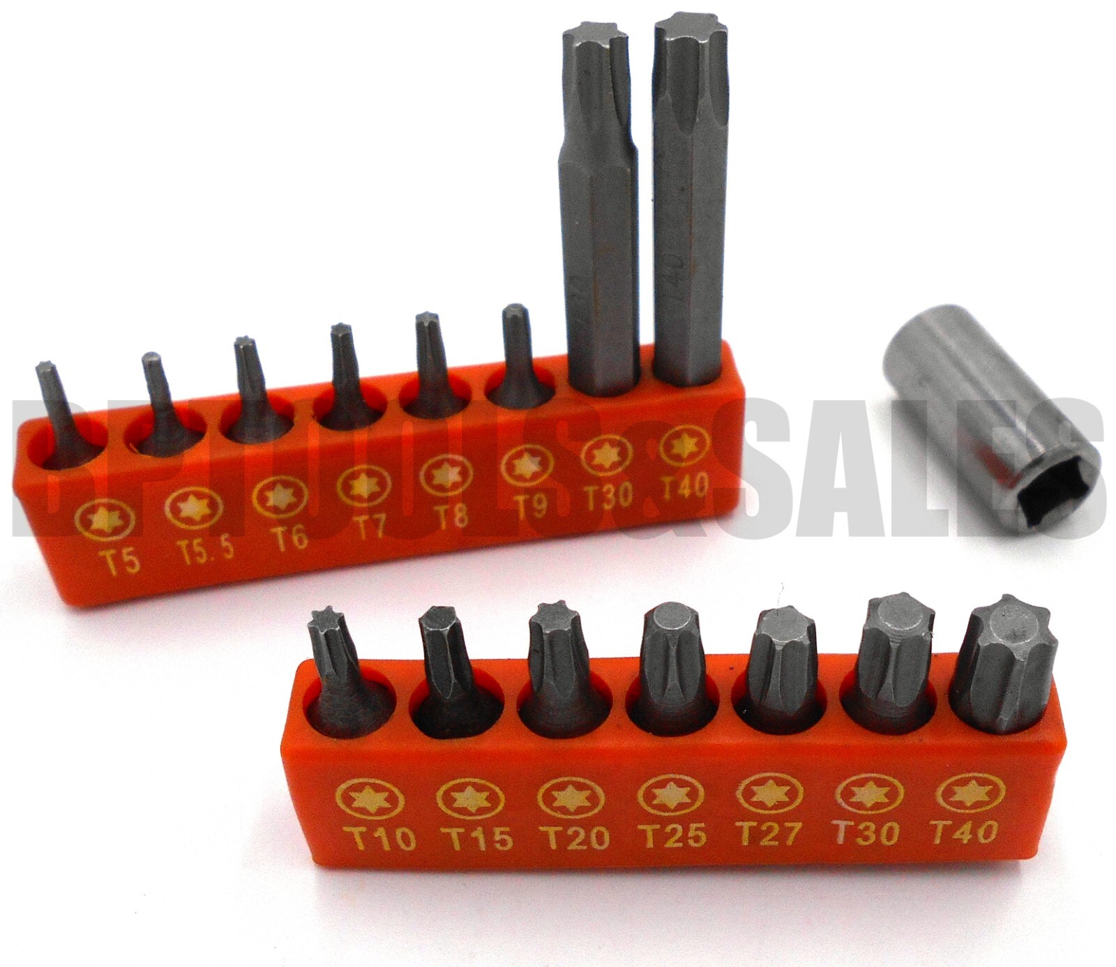 16pc Hardened Tip Security Star Torx Bit Set T5 T6 T7 T8 T10 T15 T20 T25 T30 T40