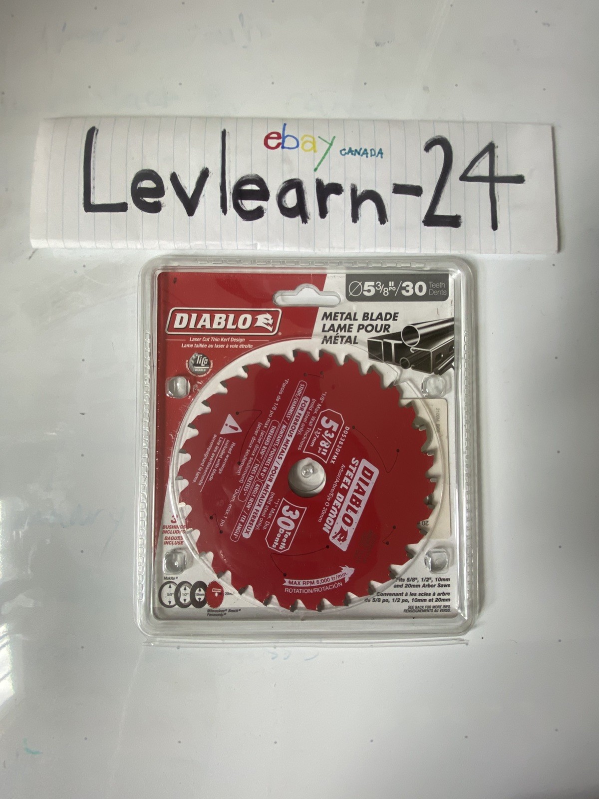 Diablo Steel Demon 5-3/8" Metal Cutting Blade 30 Tooth New D053830FMX