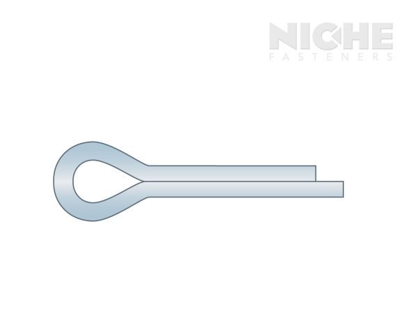 Cotter Pin 3/8 x 4-1/2 Carbon Steel Zinc Clear (30 Pieces)