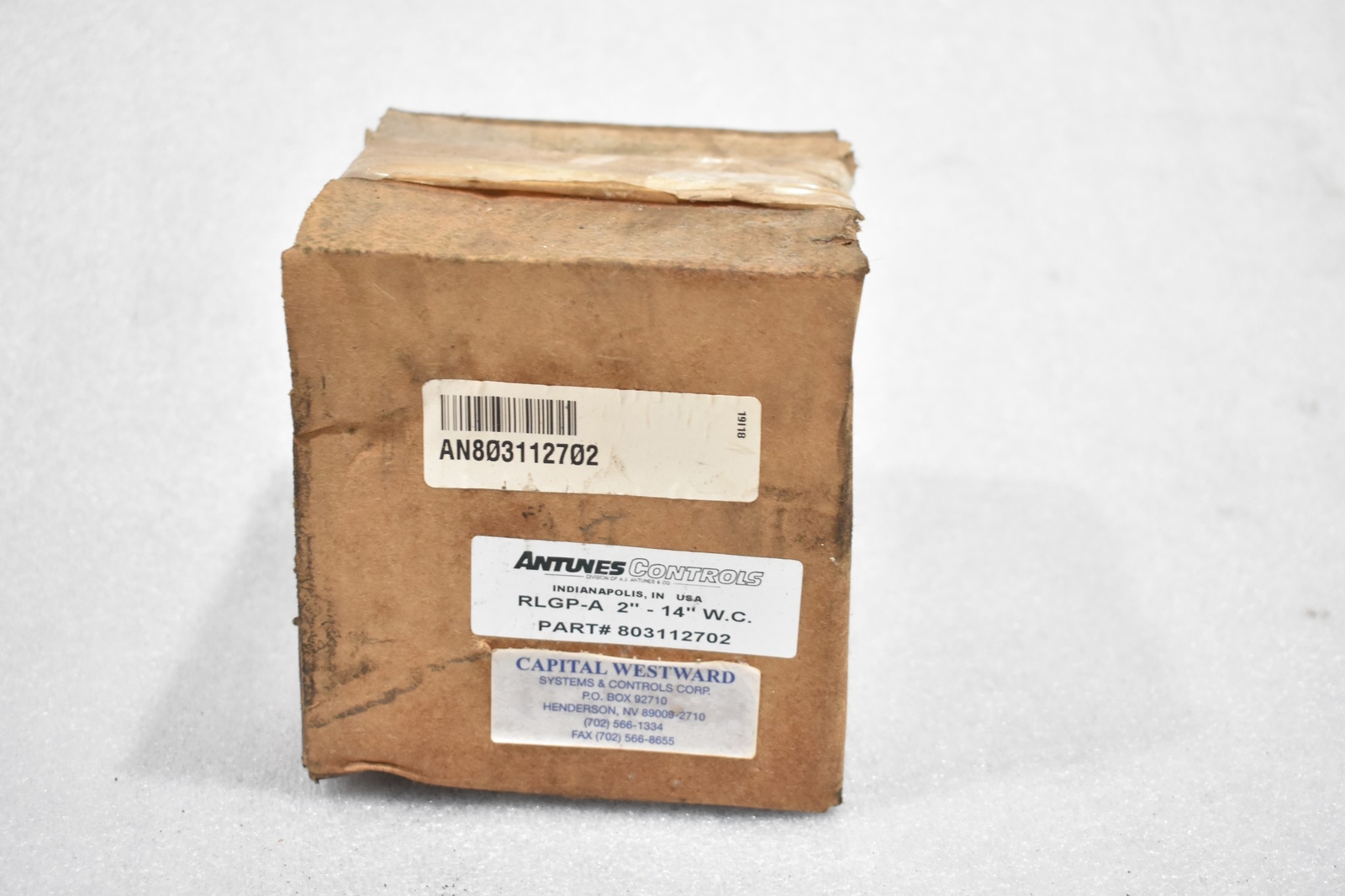 ANTUNES CONTROLS 803112702 PRESSURE SWITCH 2"-14" WC, HIGH-LOW GAS AUTO RESET