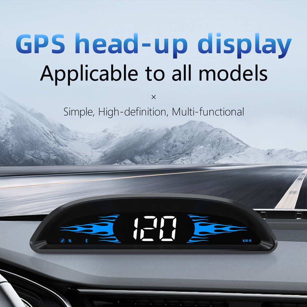 Universal HUD GPS Head Up Display Speedometer Odometer Car Digital Speed HD US
