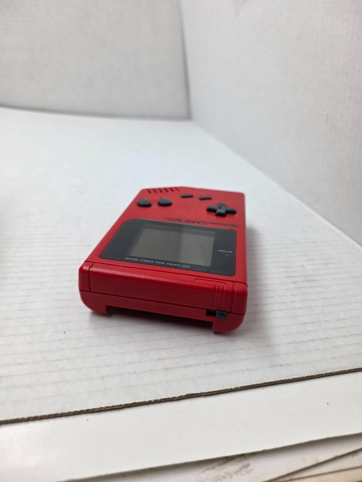 RED Gameboy Original DMG-01 Console Tested and Working Good #B16