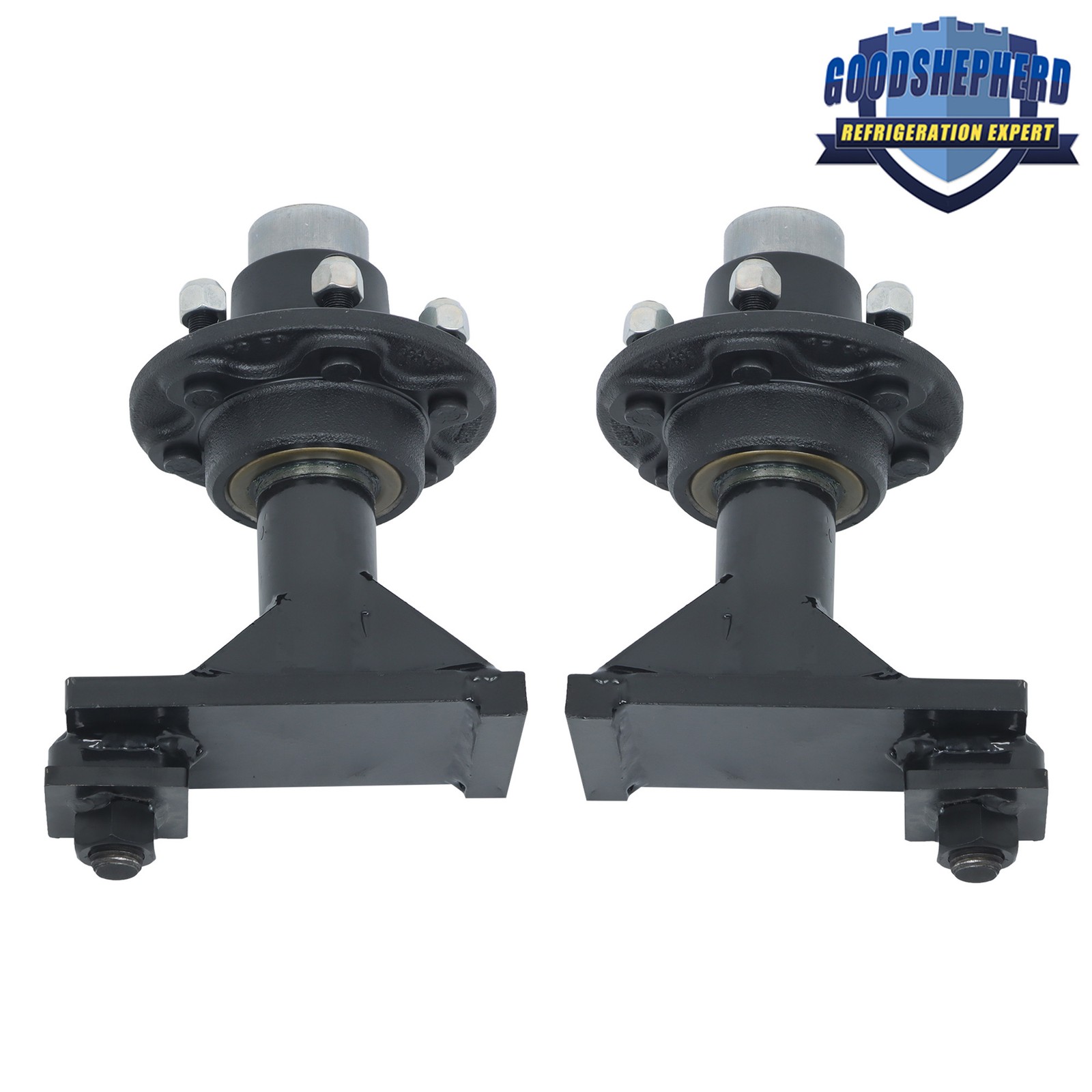 6 × 5.5 Lug Shipping Container Wheels and Bolt-On Spindle Kit 8000LBS
