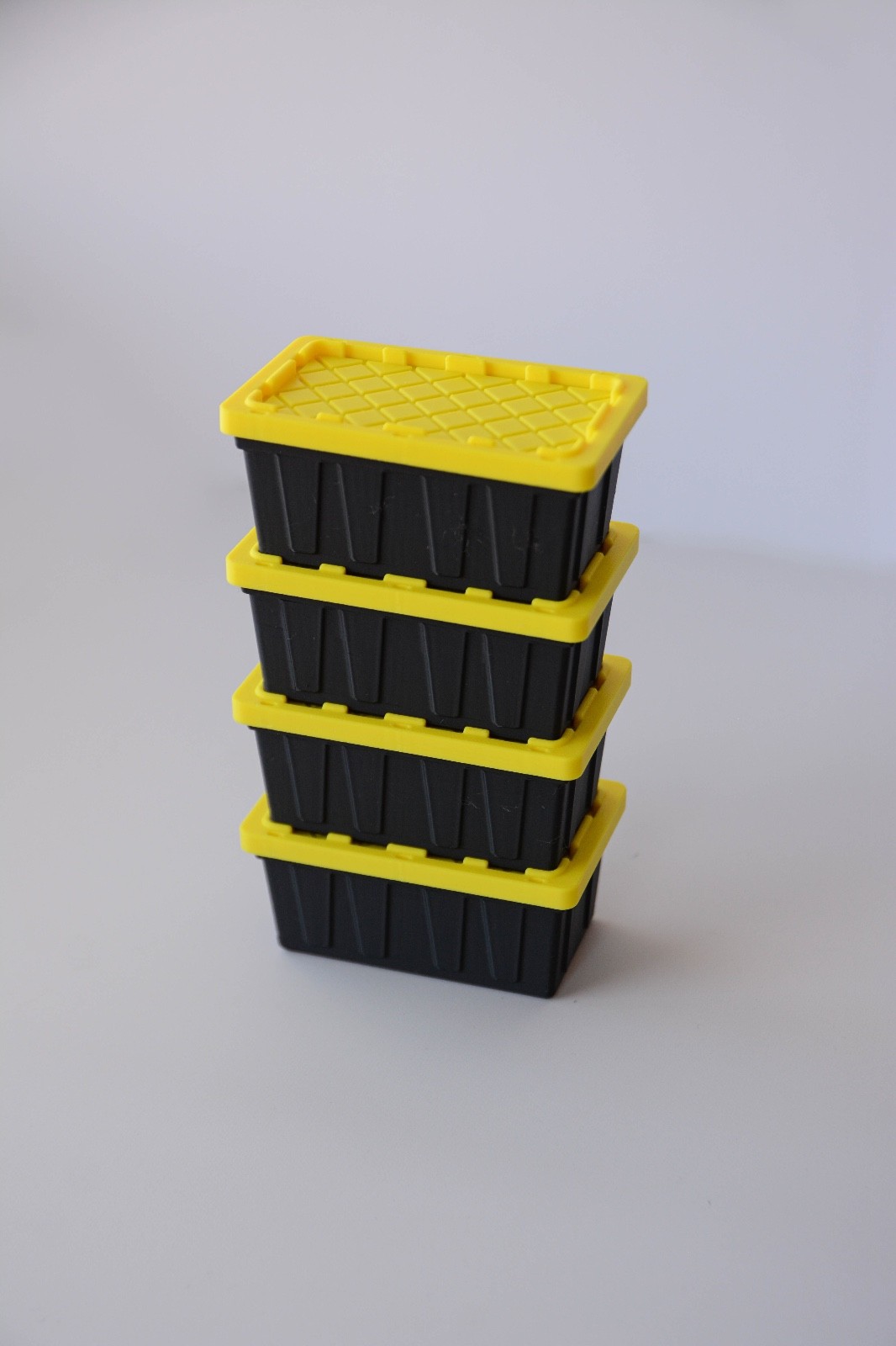 Mini Storage Tote *CUSTOM COLOR* with Snap-On Lid | 3D Printed Colored Mini Bin