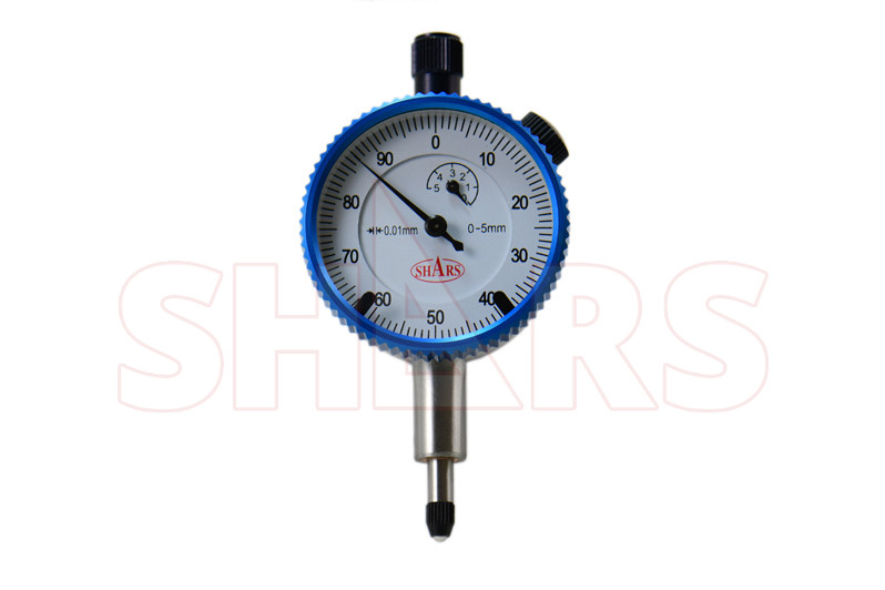 5mm High Precision Dial Indicator .01mm AGD 1 Travel Lug Back White P]