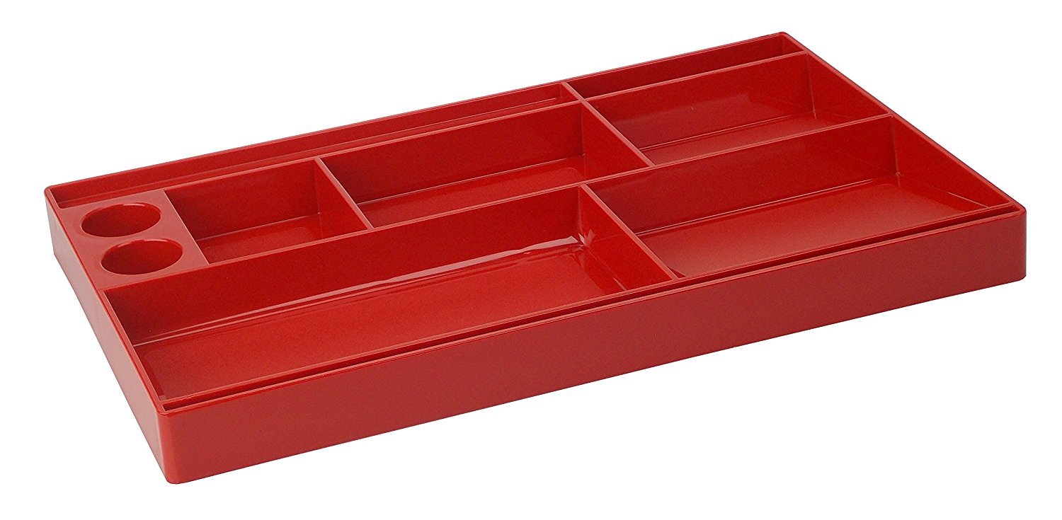 Acrimet Drawer Organizer (Solid Red Color)