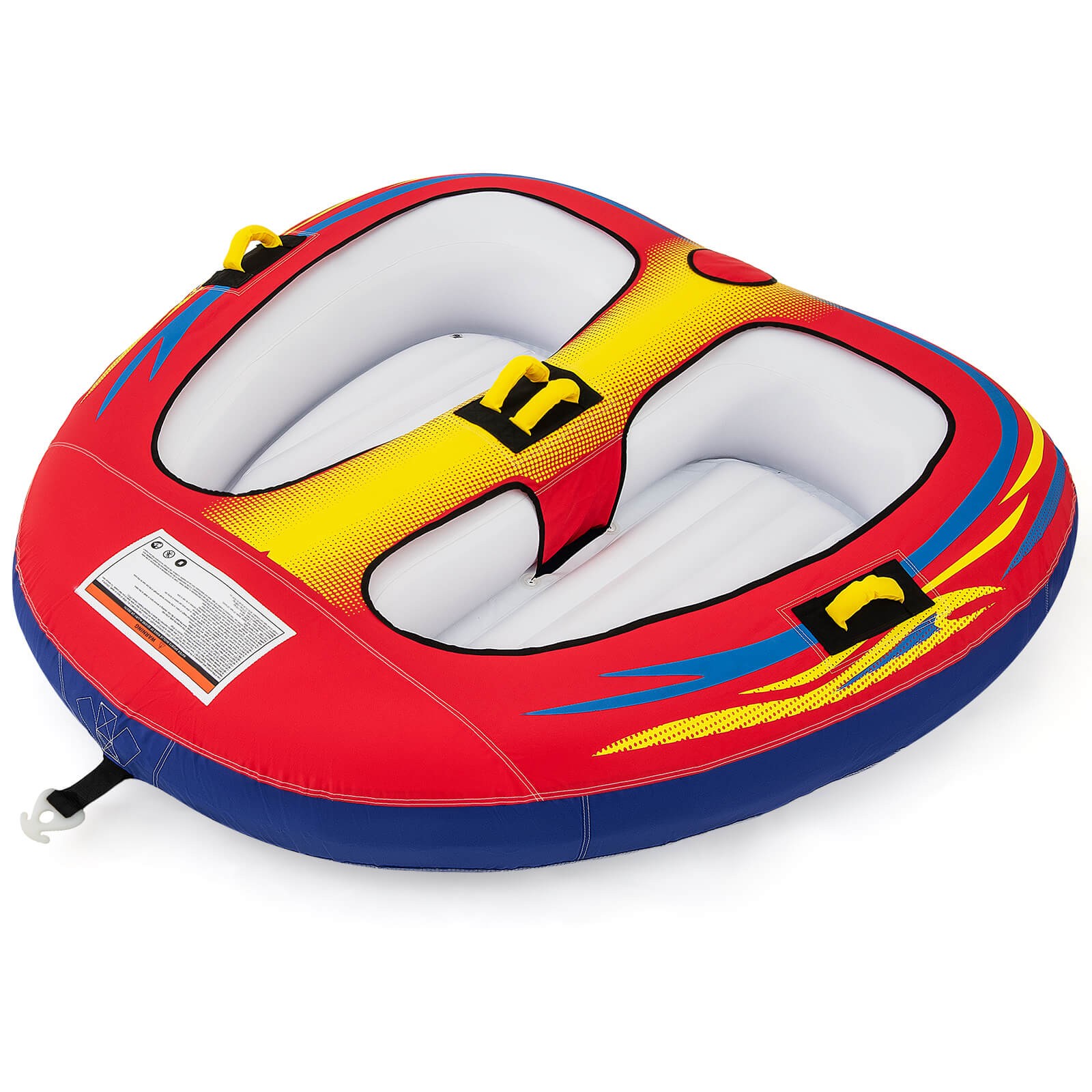 Towable Tube for Boating 1 or 2 Person Inflatable Boat Tube for Youth & Adult