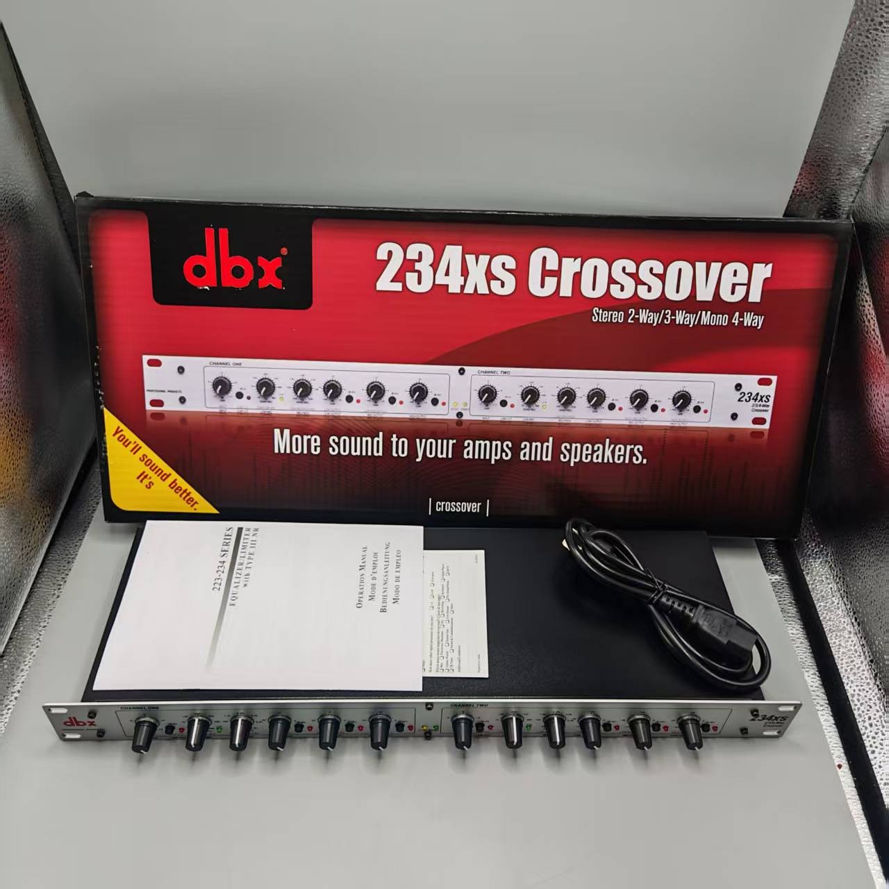 DBX 234xs 2-/3-Way Crossover Stereo Electronic 4-Way Crossover Mono Audio Device