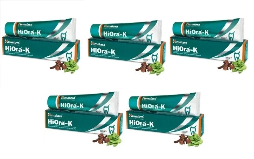 Himalaya HiOra-K Toothpaste Herbal Oral Care 100g x 5 Free Shipping