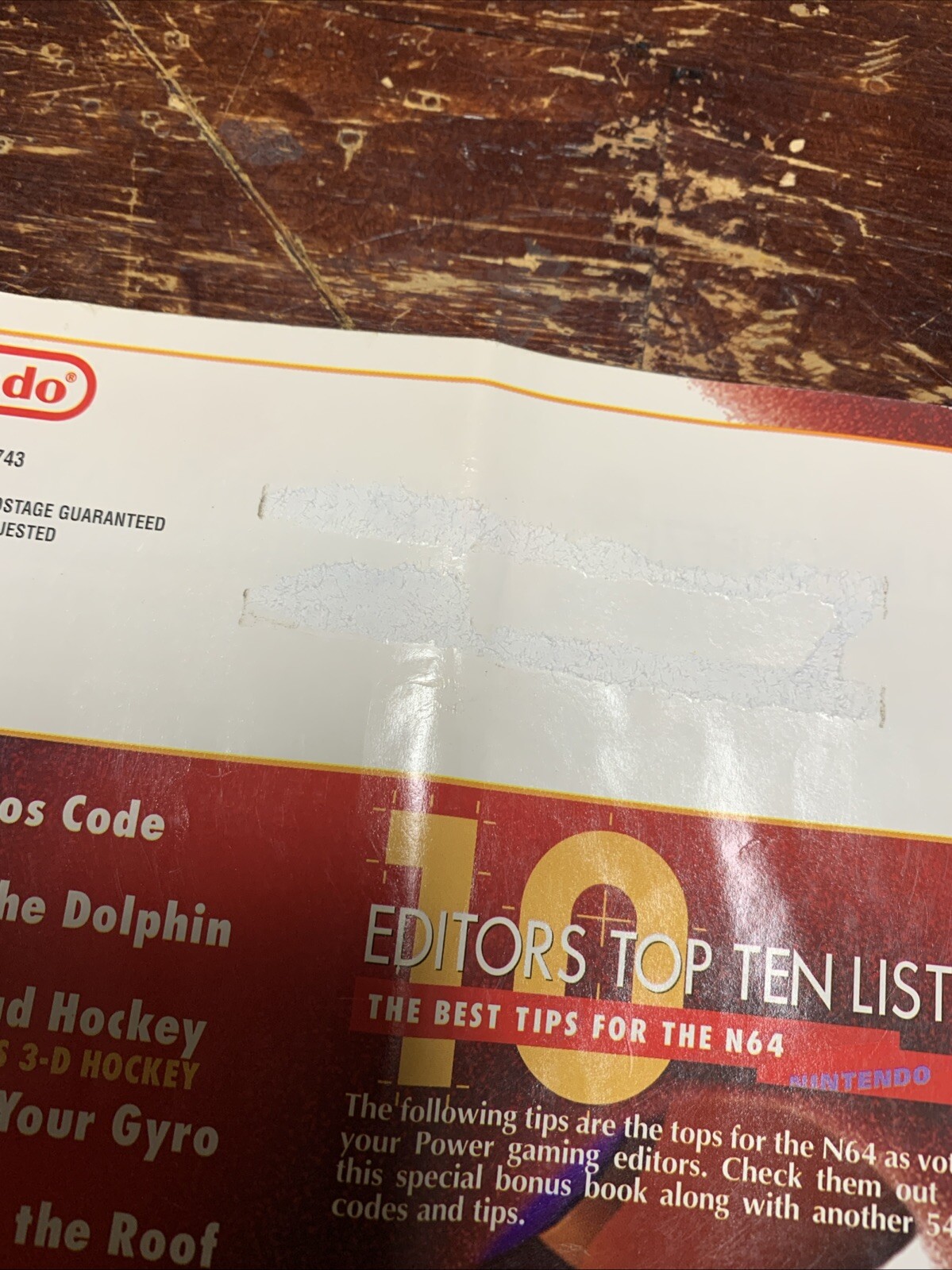 Nintendo 64 Power Tips Bonus Issue Magazine