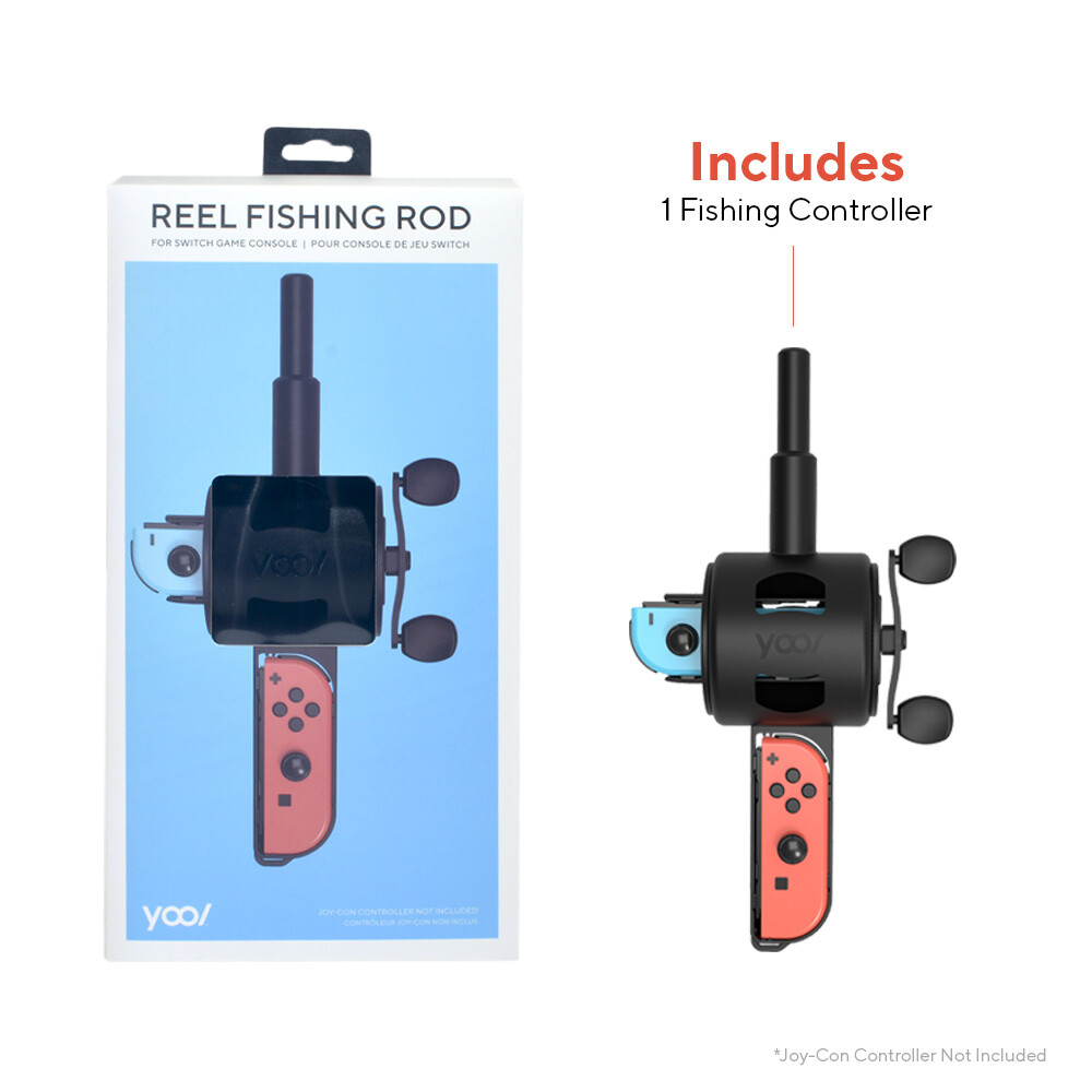 Reel Fishing Rod Bundle with Fishing Star World Tour for Nintendo Switch
