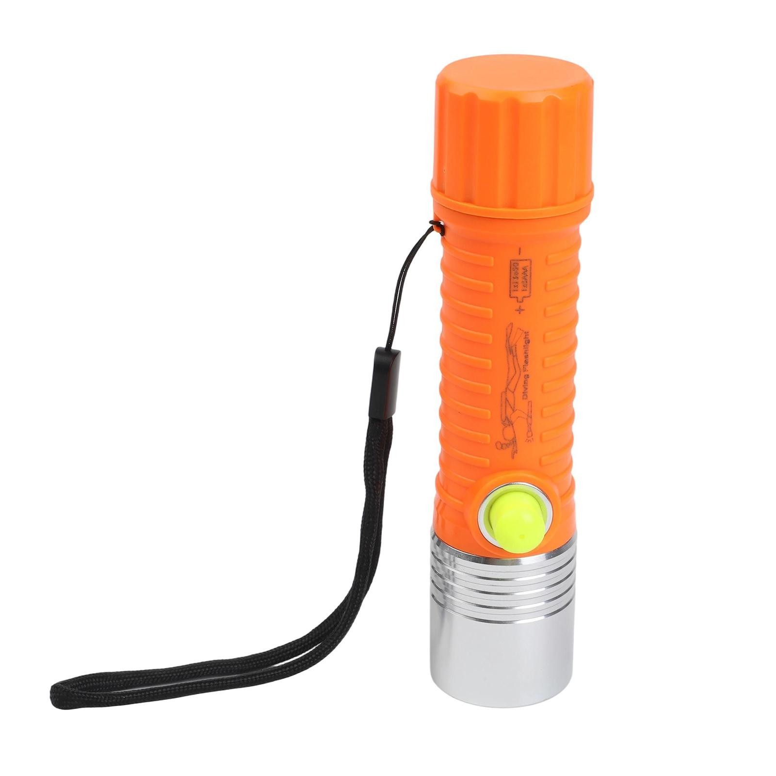 Pratical Flashlight Torch Underwater Lamp Shock-proof Waterproof 148x34.5mm