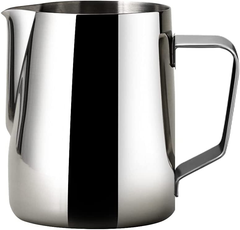 HKKAIS Milk Frothing Pitcher 12oz Silver Jug 12 Oz/350 ML | NEW