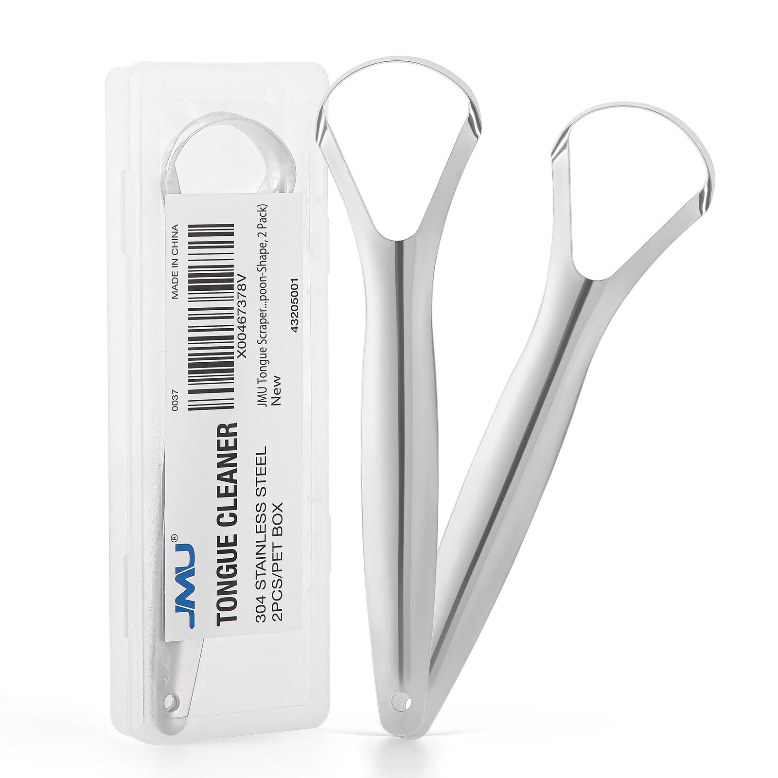 JMU Dental Tongue Scraper 304 Stainless Steel Tongue Cleaner Clamp/Bottle Opener