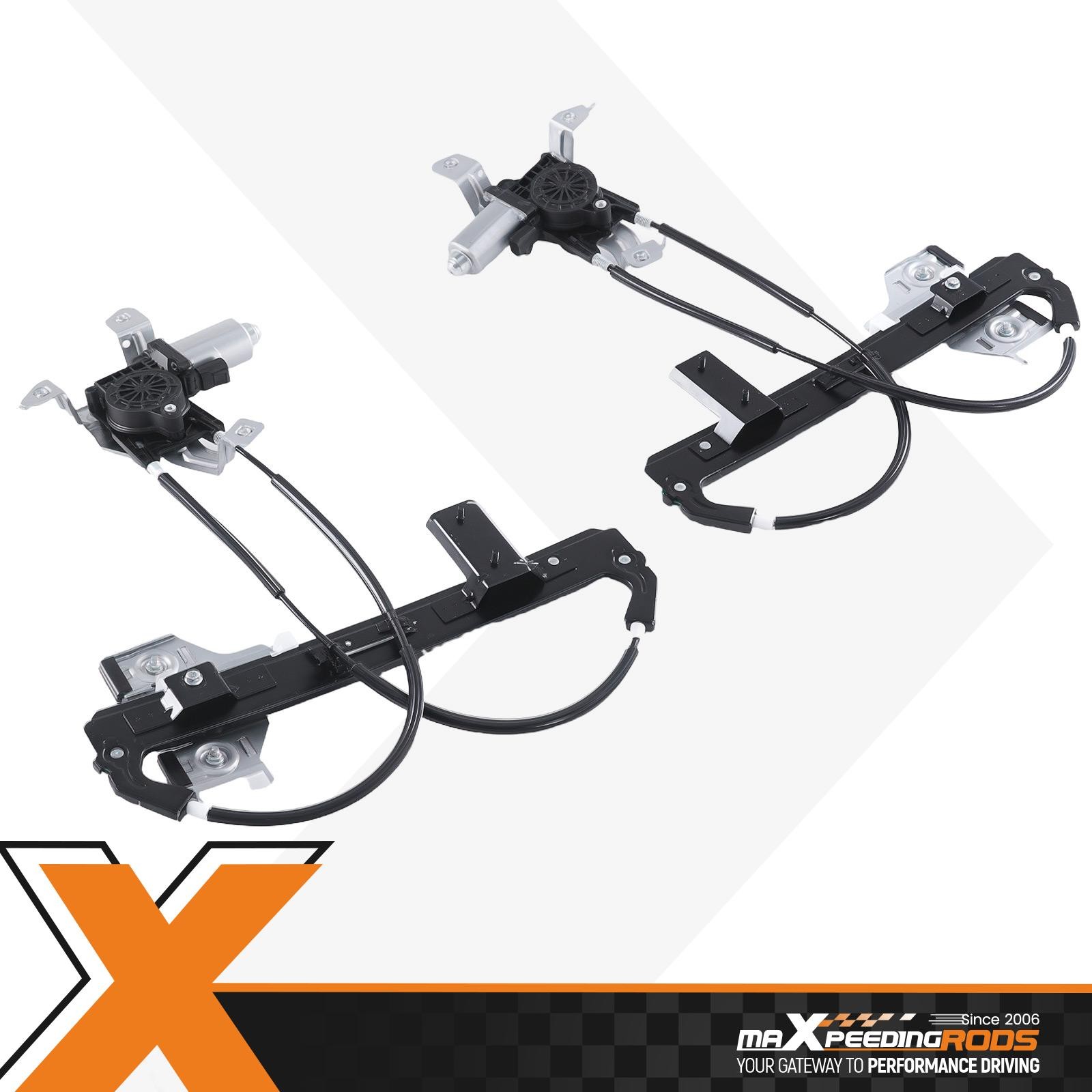 Pair Rear Left & Right w/Motor Window Regulator for 00-06 Chevy Tahoe GMC Yukon