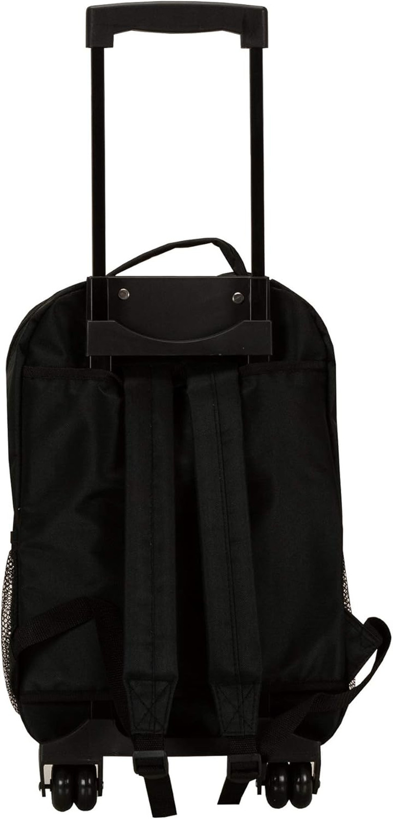 Double Handle 17" Rolling Backpack, Black