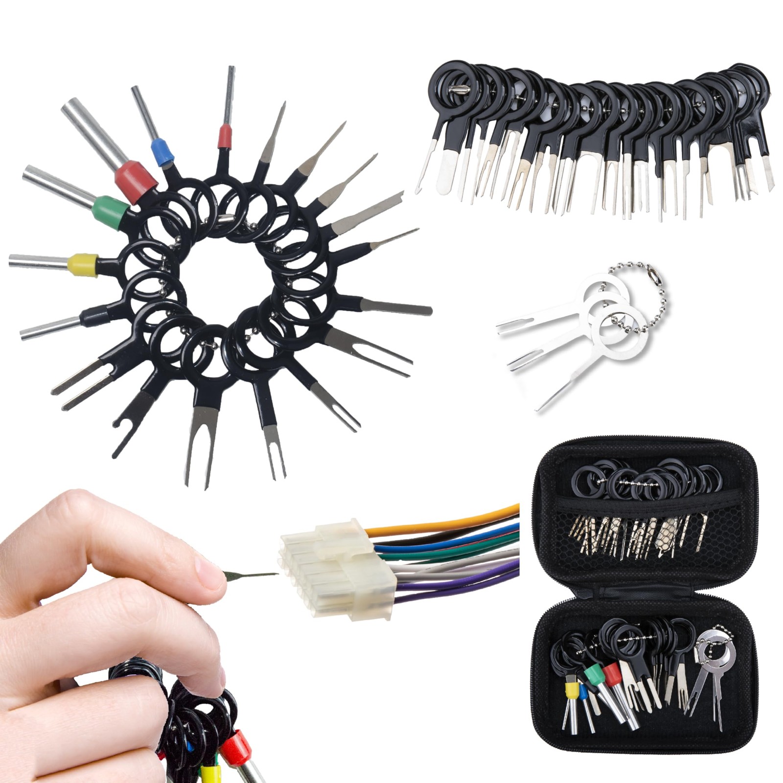 41 PCS Terminal Removal Tool Kit, Depinning Pin Tool, 41