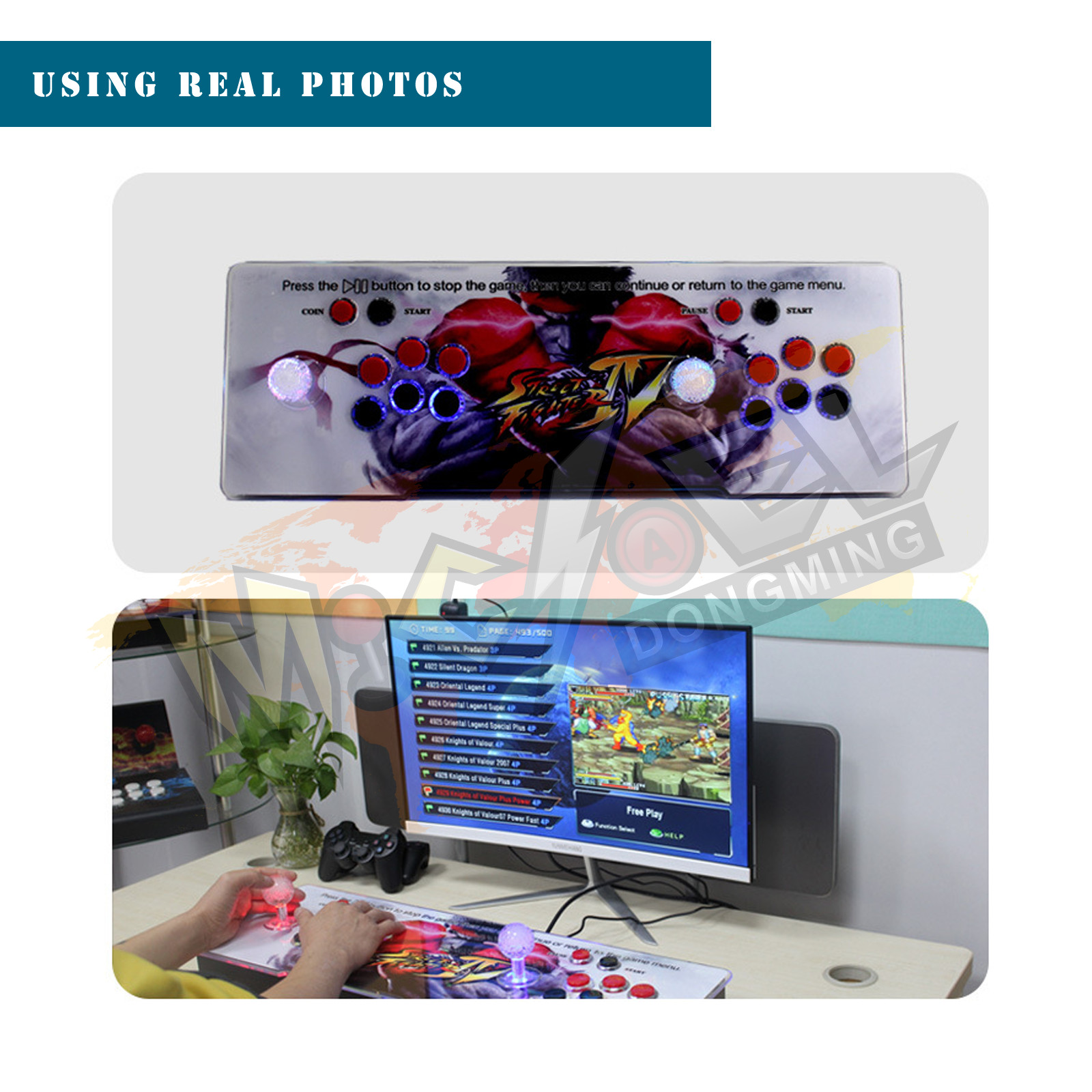 Pandora Box 3D WiFi Retro Game Arcade Console HD Lengthen All Metal 23000 Games