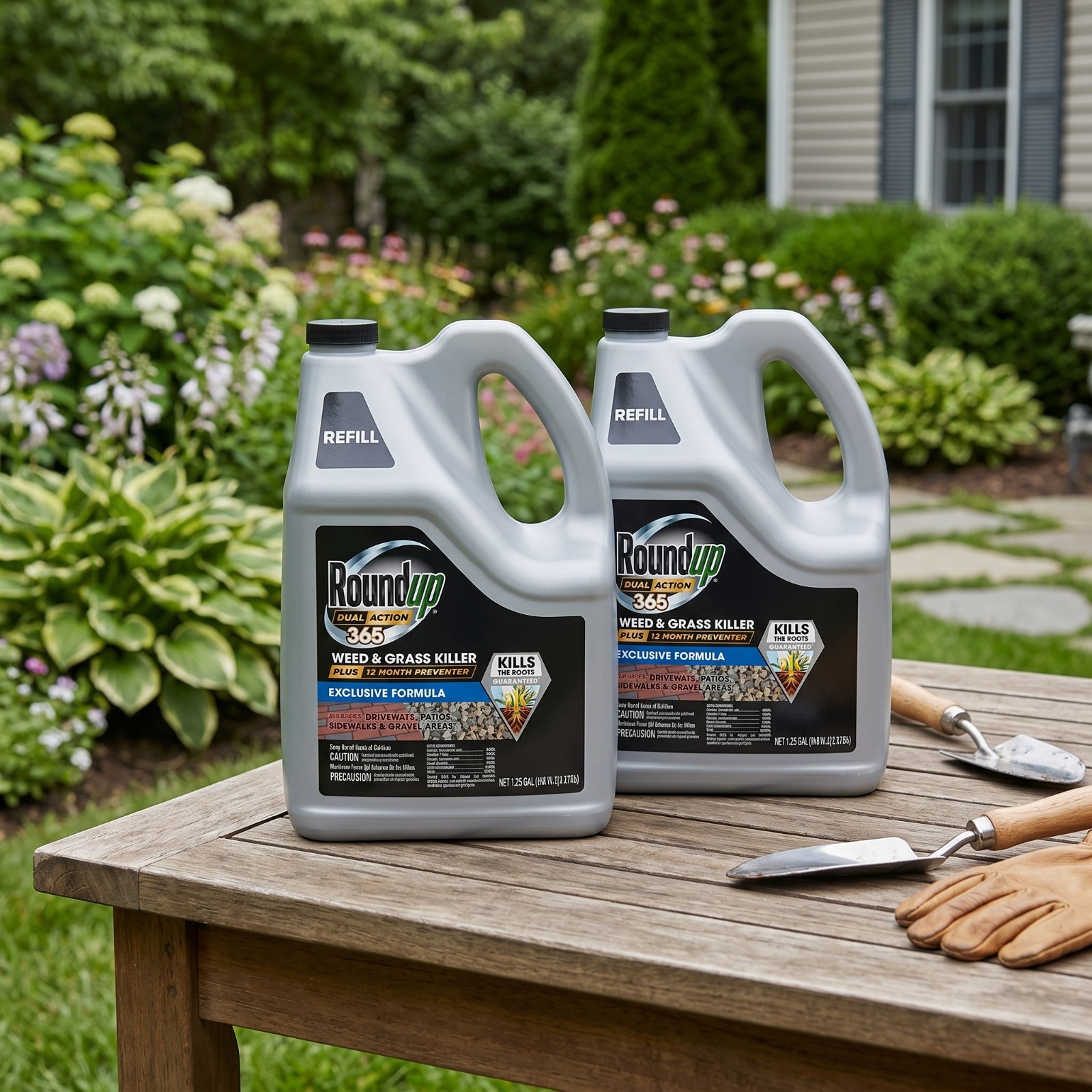[2 PACK] Roundup Dual Action 365 Plus Refill Pre-Emergent Weed and Grass Killer